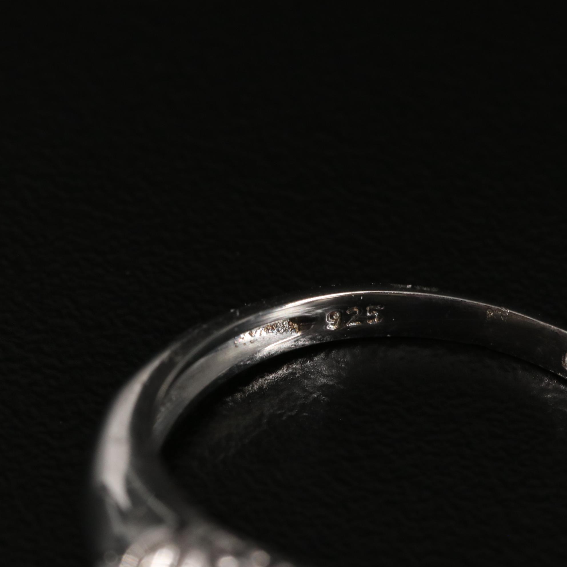 Sterling Amethyst Solitaire Ring