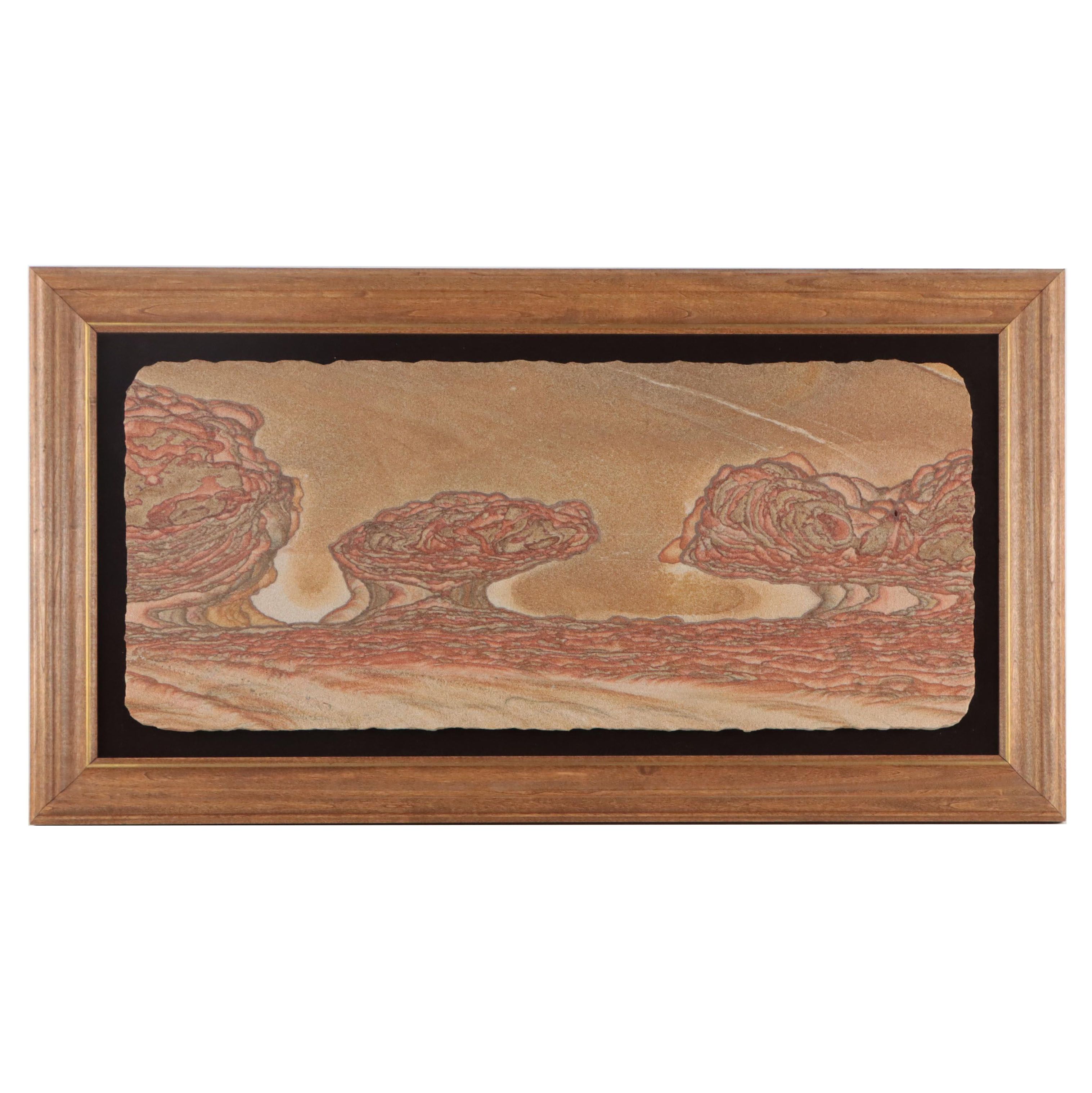 Mounted Kanab Sandstone "Landscape" Specimen