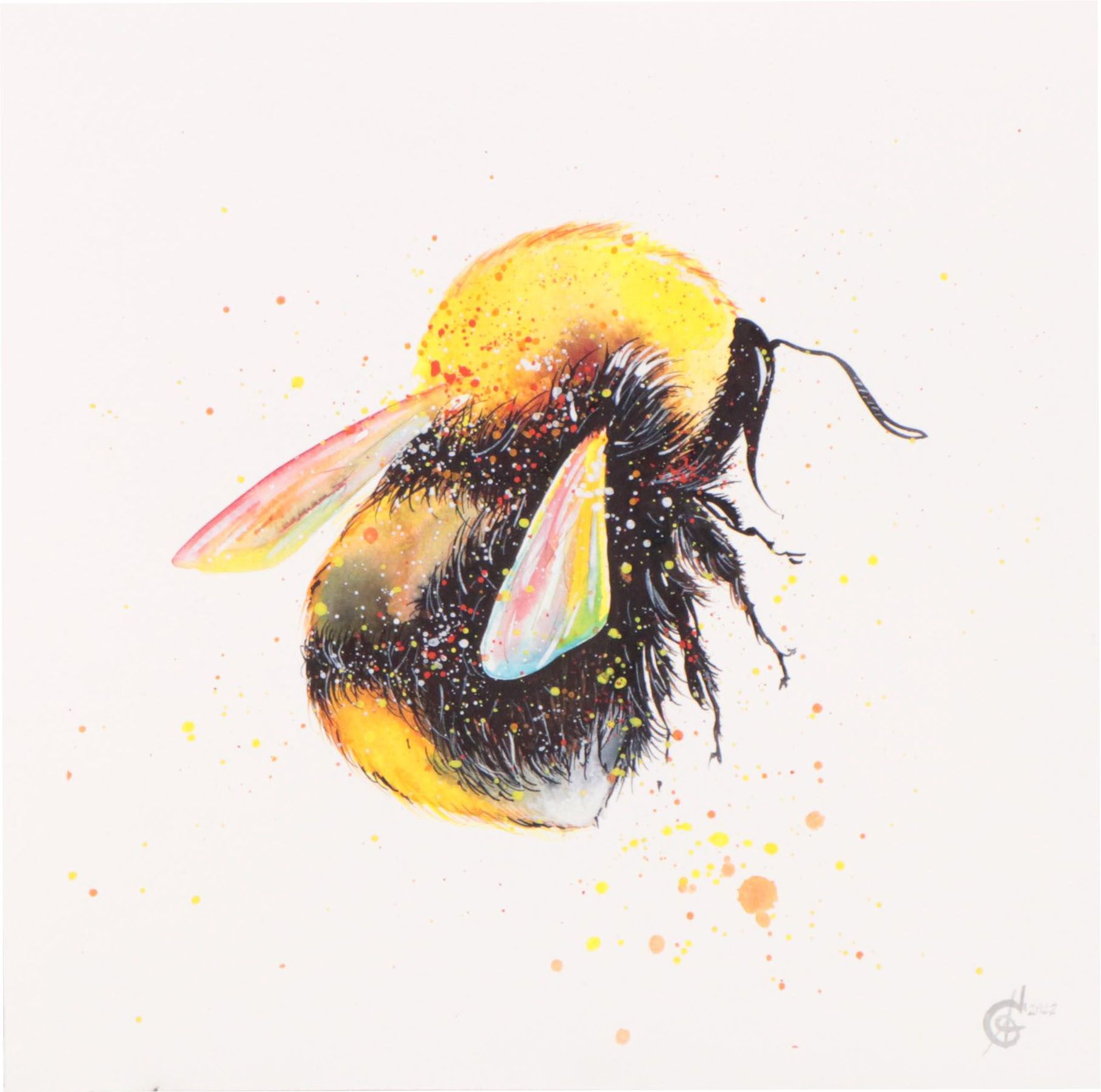 Alyona Glushchenko Watercolor Painting of Bee, 2022