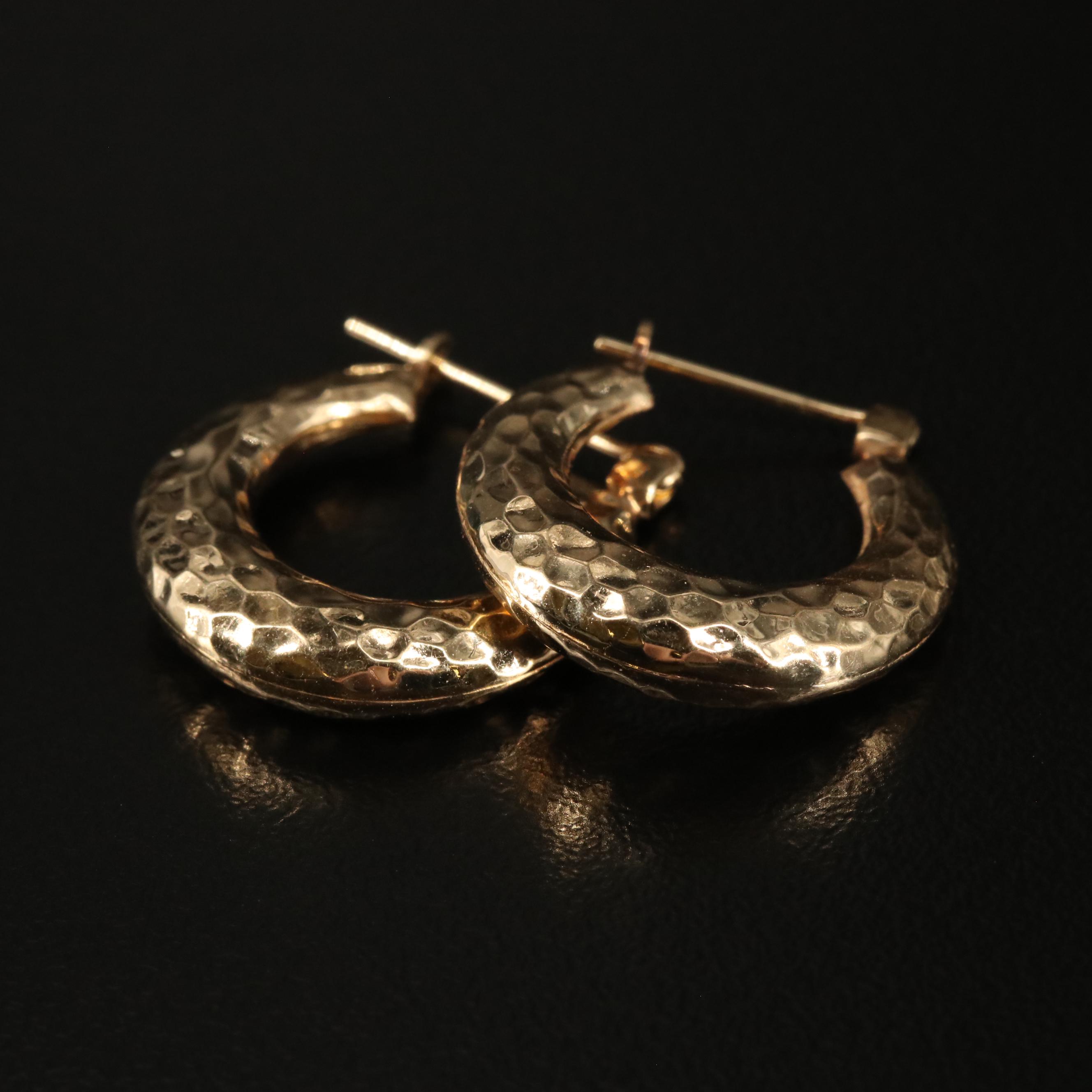 14K Hoop Earrings
