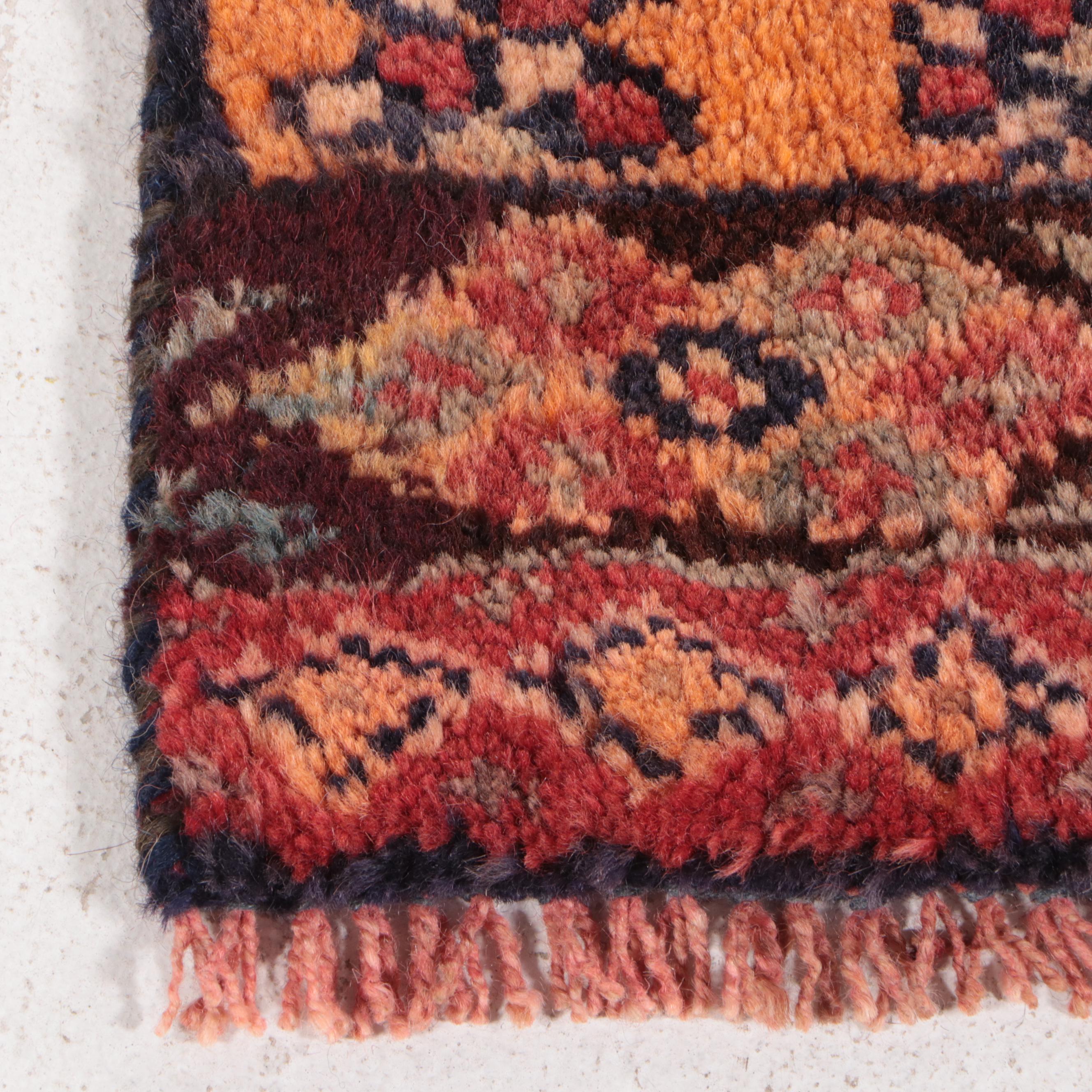 3'1 x 9'1 Hand-Knotted Persian Kurdish Carpet Runner