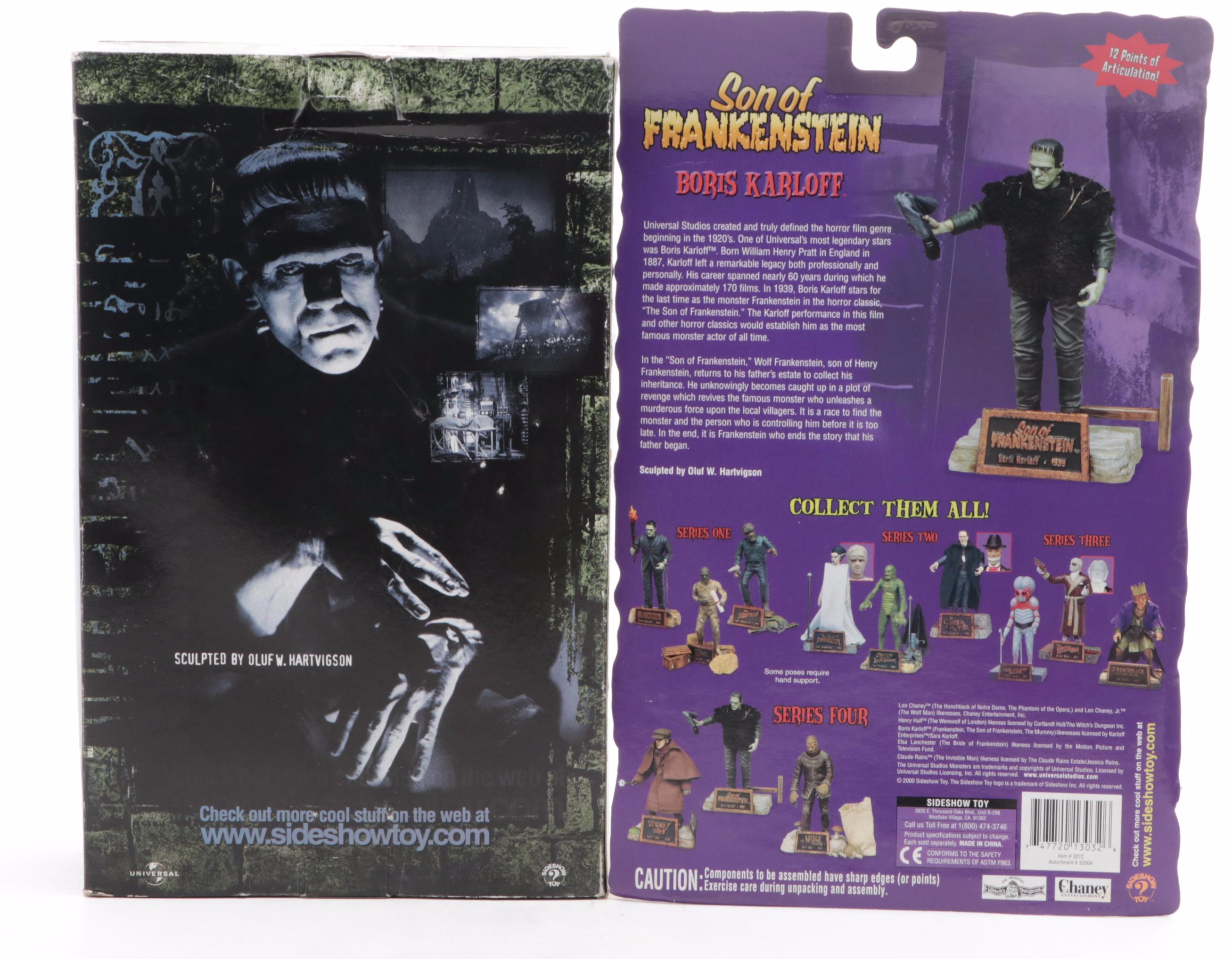 Sideshow Toy Universal Studios Monsters Frankenstein Action Figures