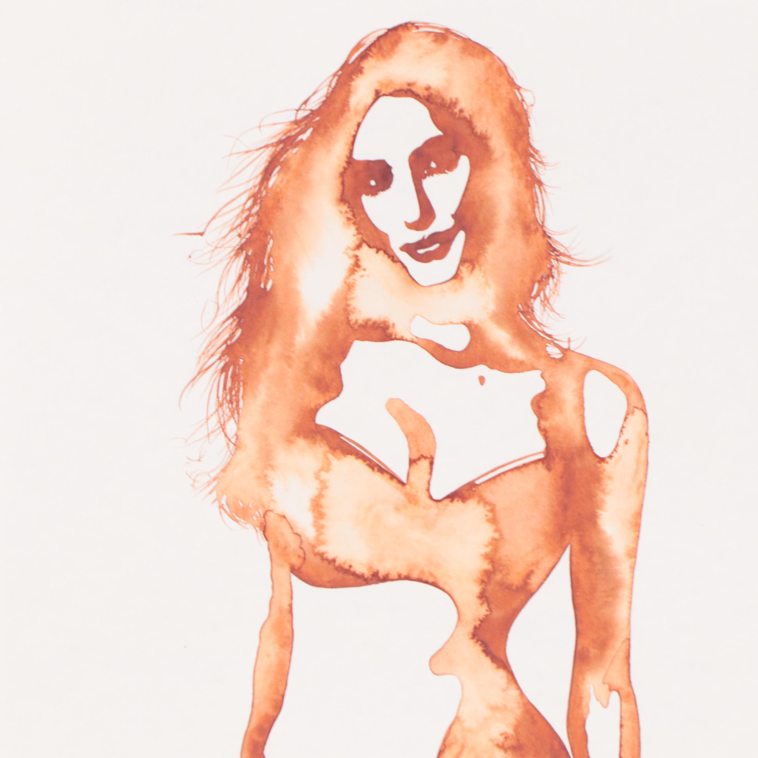 Alyona Glushchenko Figural Watercolor Painting, 2022