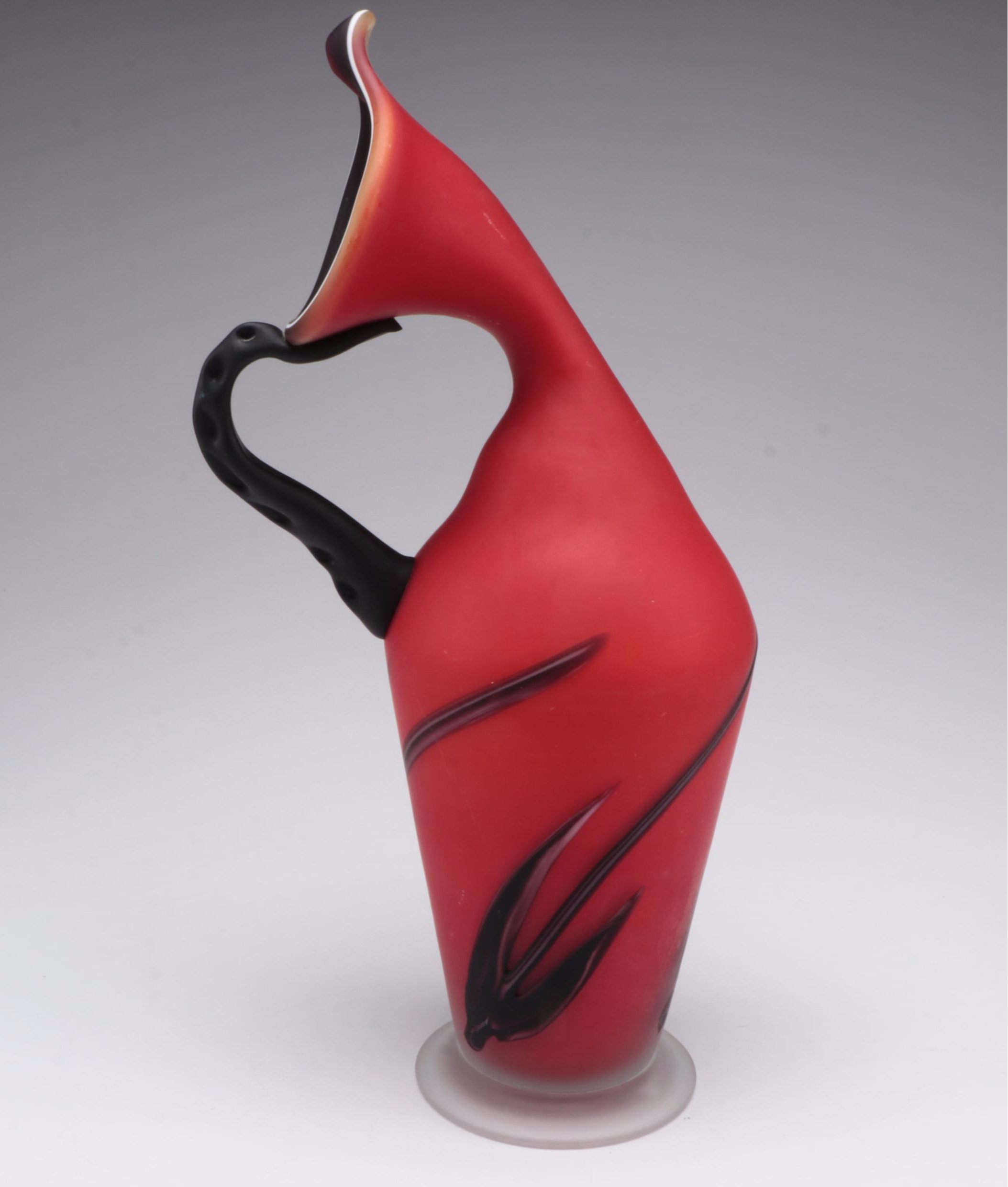 Essie Zareh Art Glass Sculptural Pitcher
