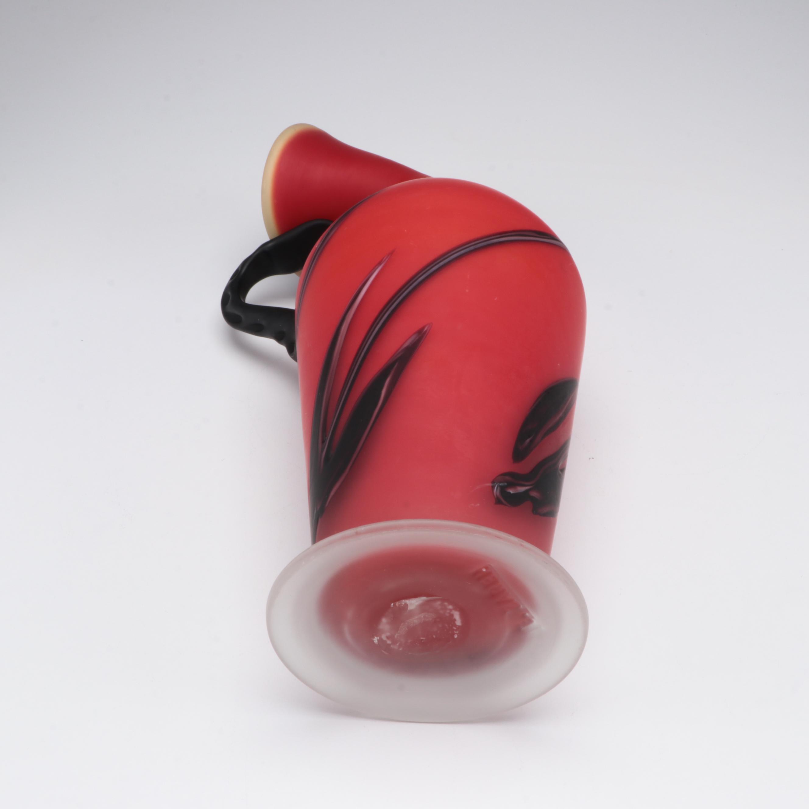 Essie Zareh Art Glass Sculptural Pitcher