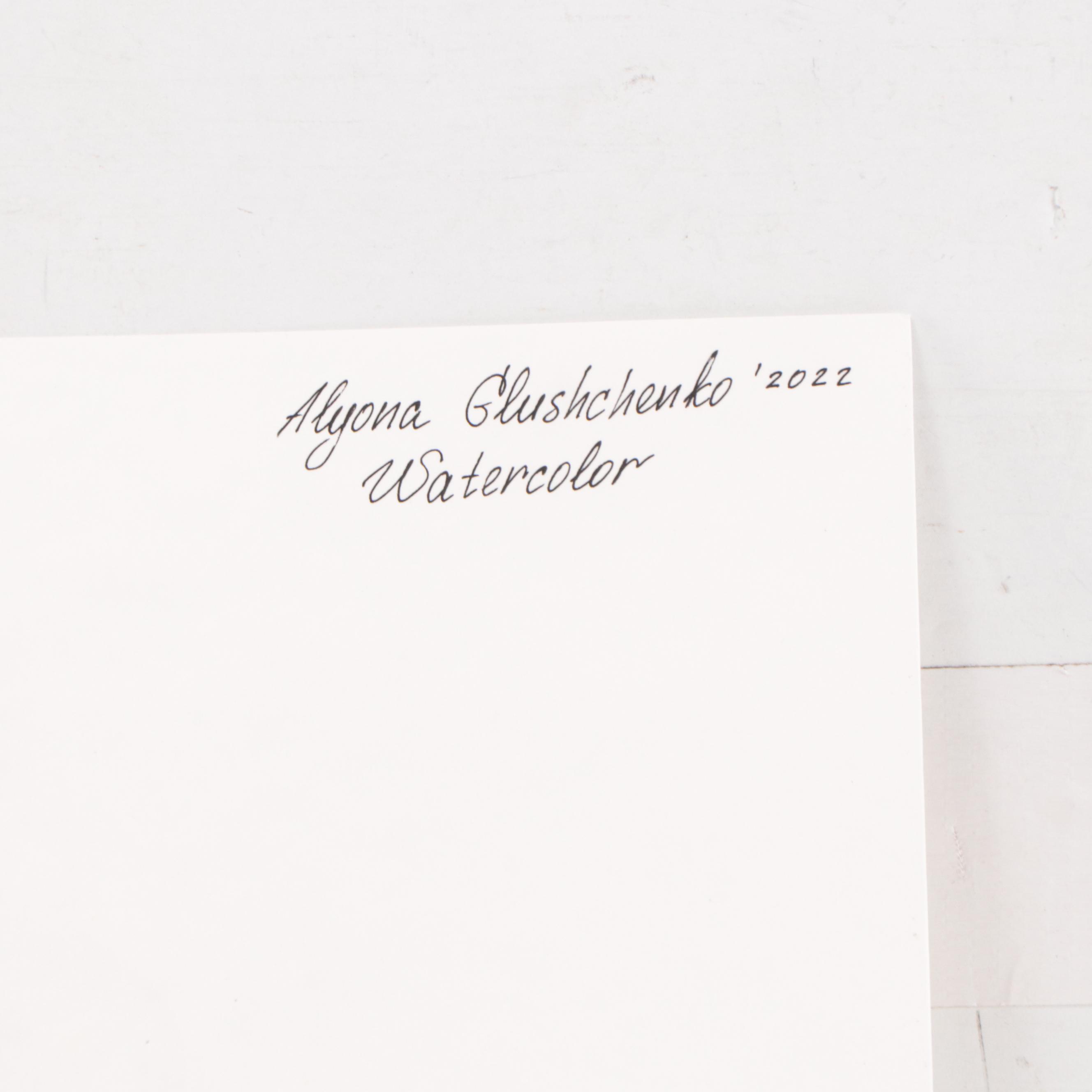 Alyona Glushchenko Figural Watercolor Painting, 2022