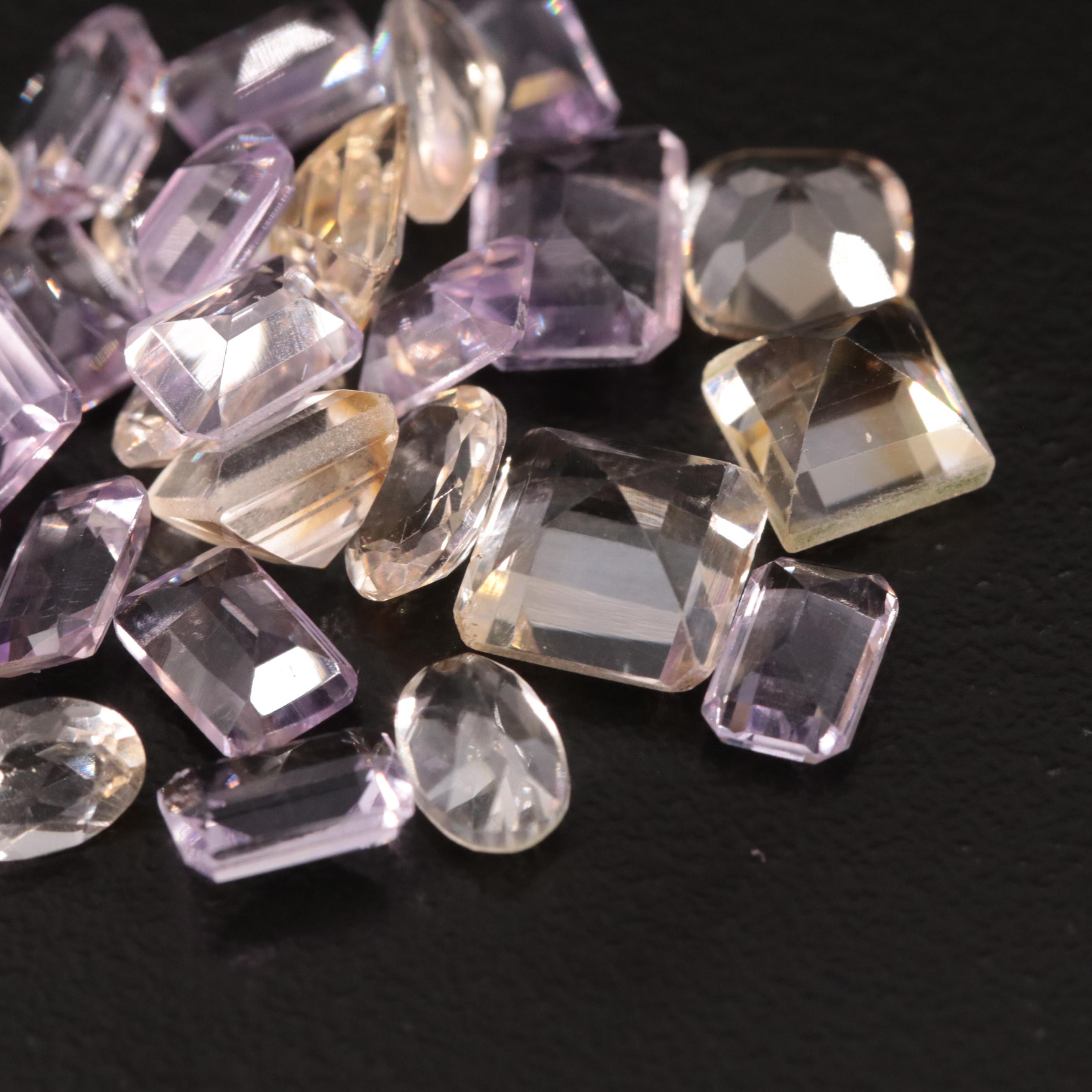Loose 19.70 CTW Amethyst and Citrine Lot