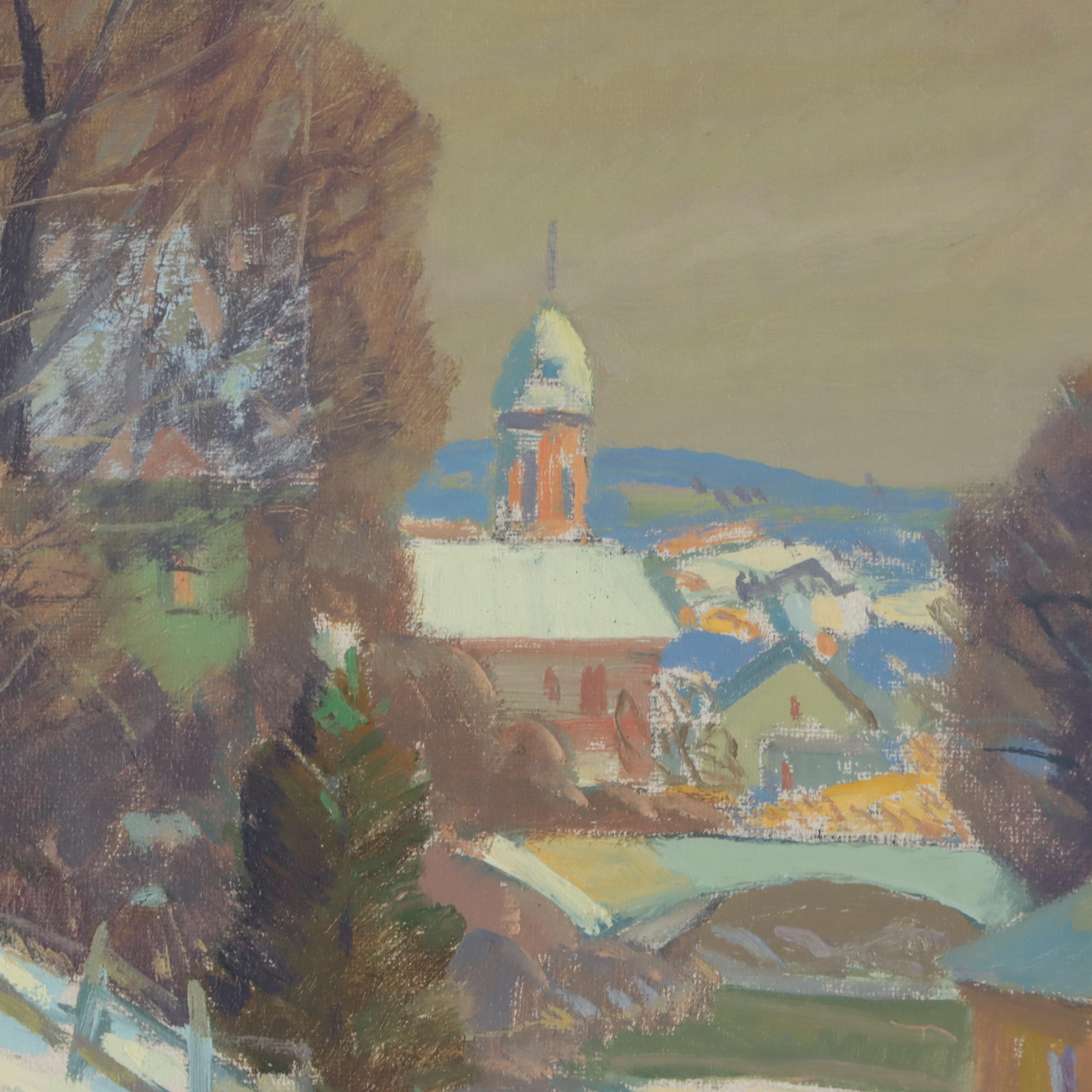 Carl Rudolph Krafft Oil Painting "Snow Symphony,"