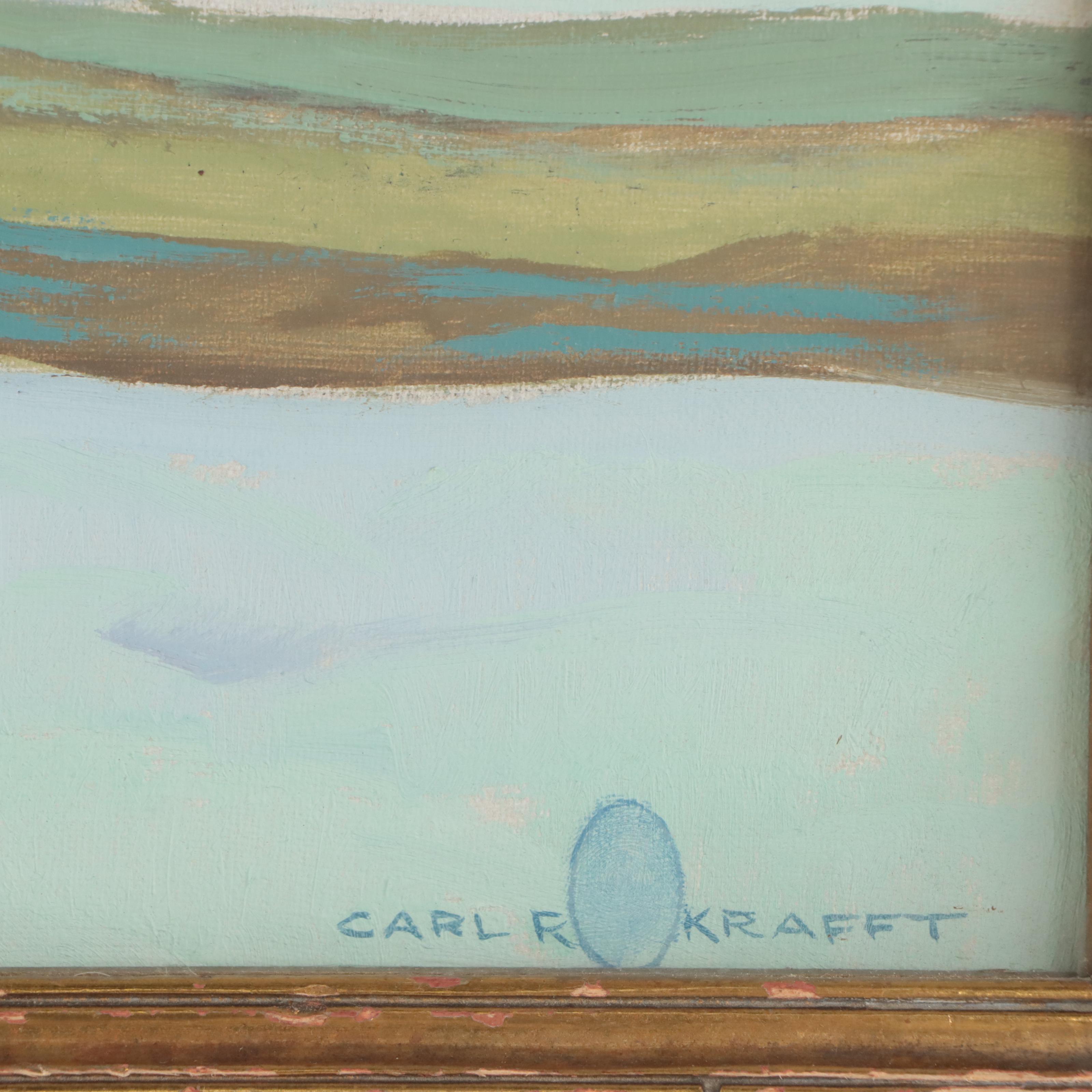 Carl Rudolph Krafft Oil Painting "Snow Symphony,"