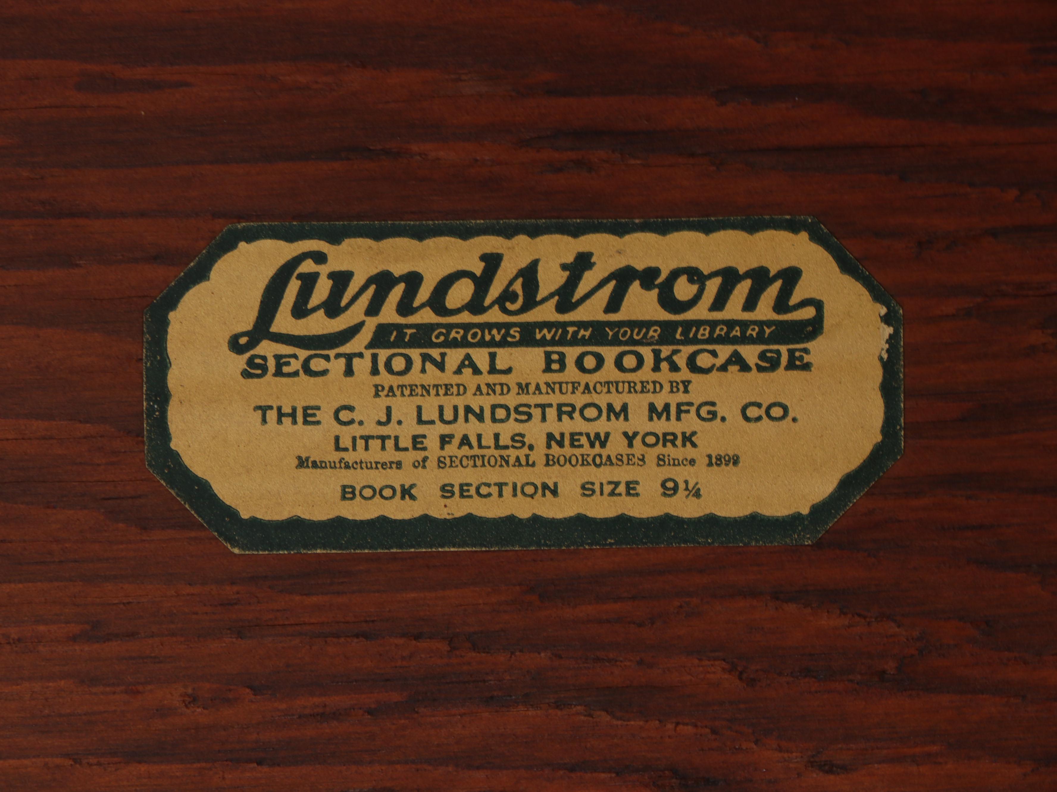 Lundstrom Walnut Three-Stack Barrister's Bookcase, Early 20th Century