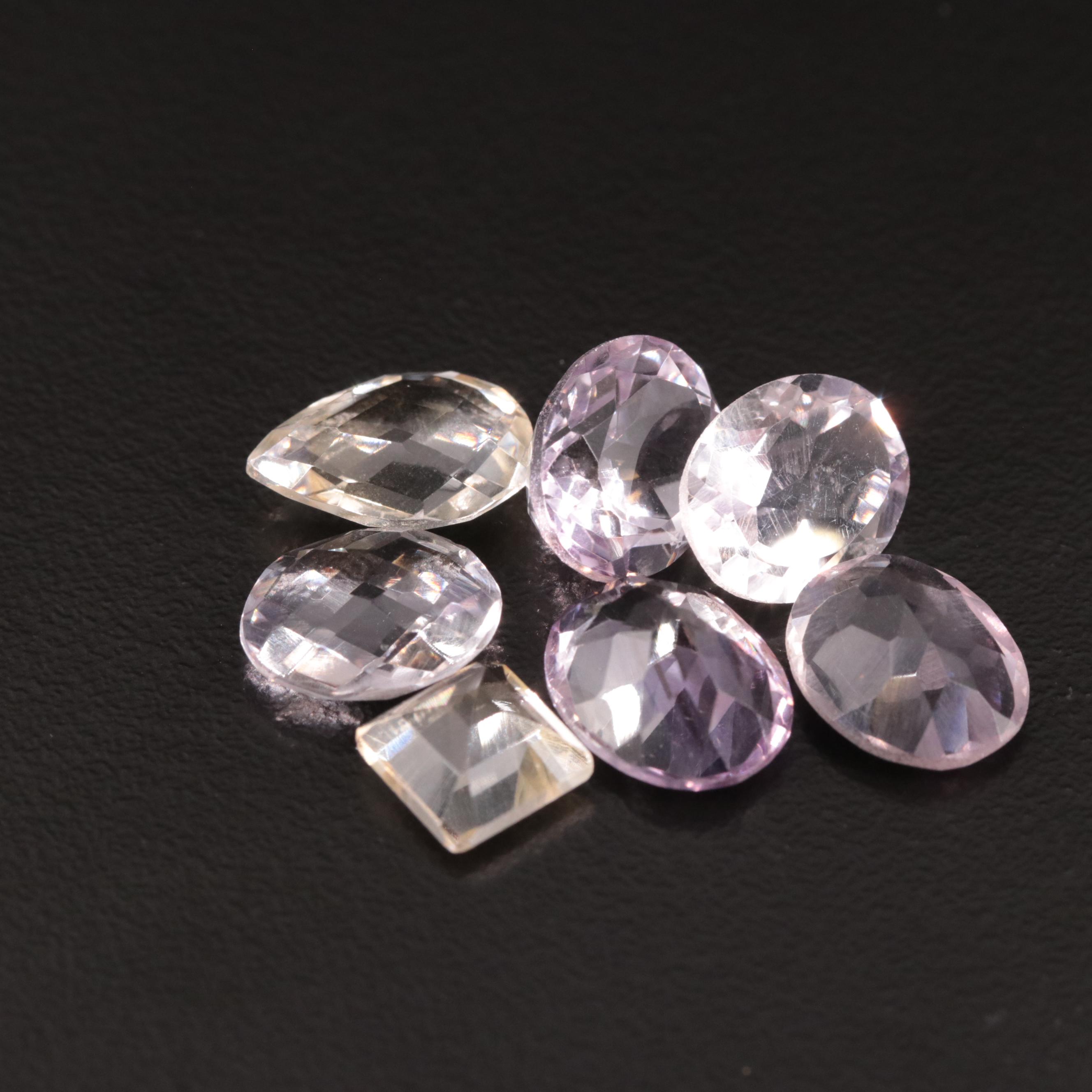 Loose 19.33 CTW Amethyst and Citrine Lot