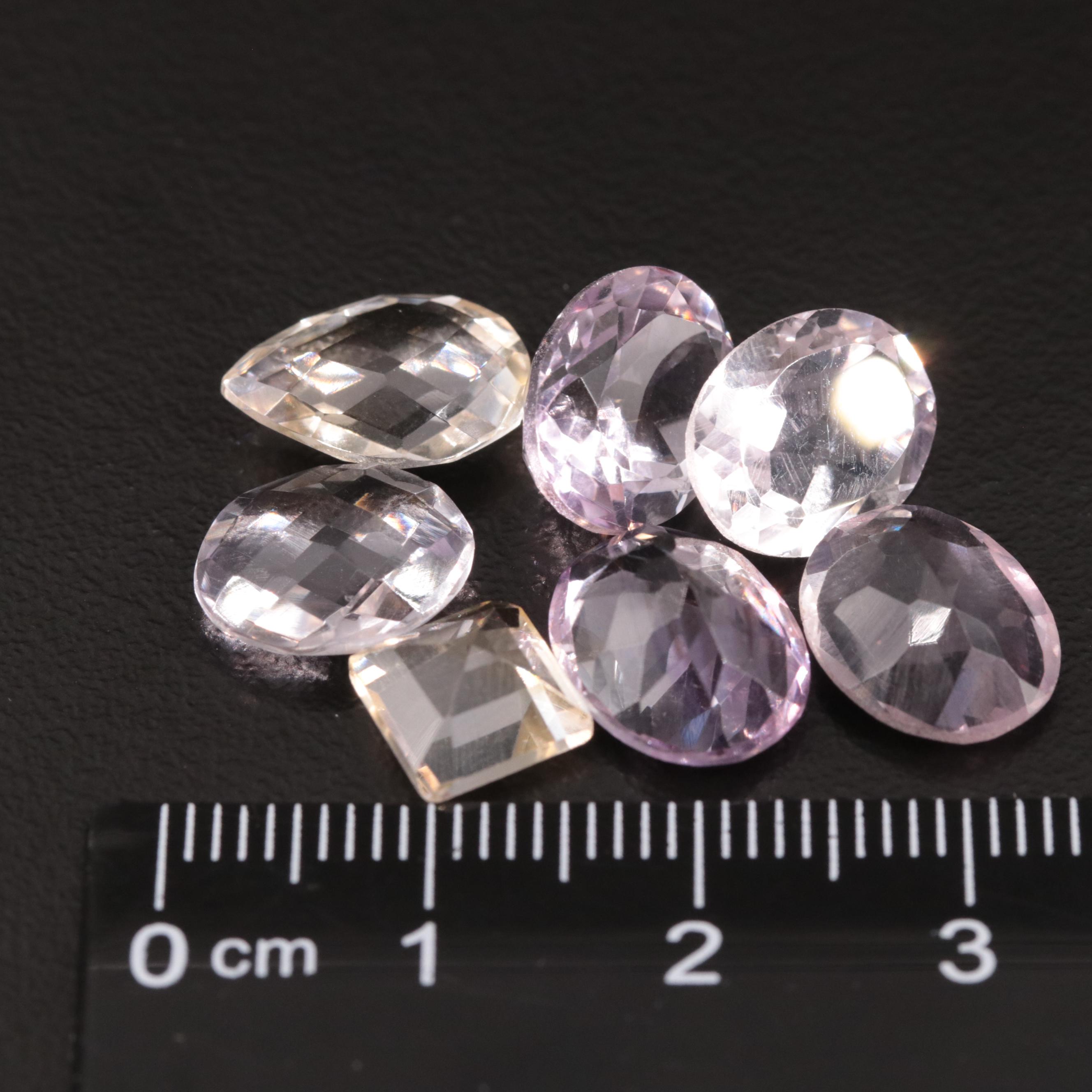Loose 19.33 CTW Amethyst and Citrine Lot