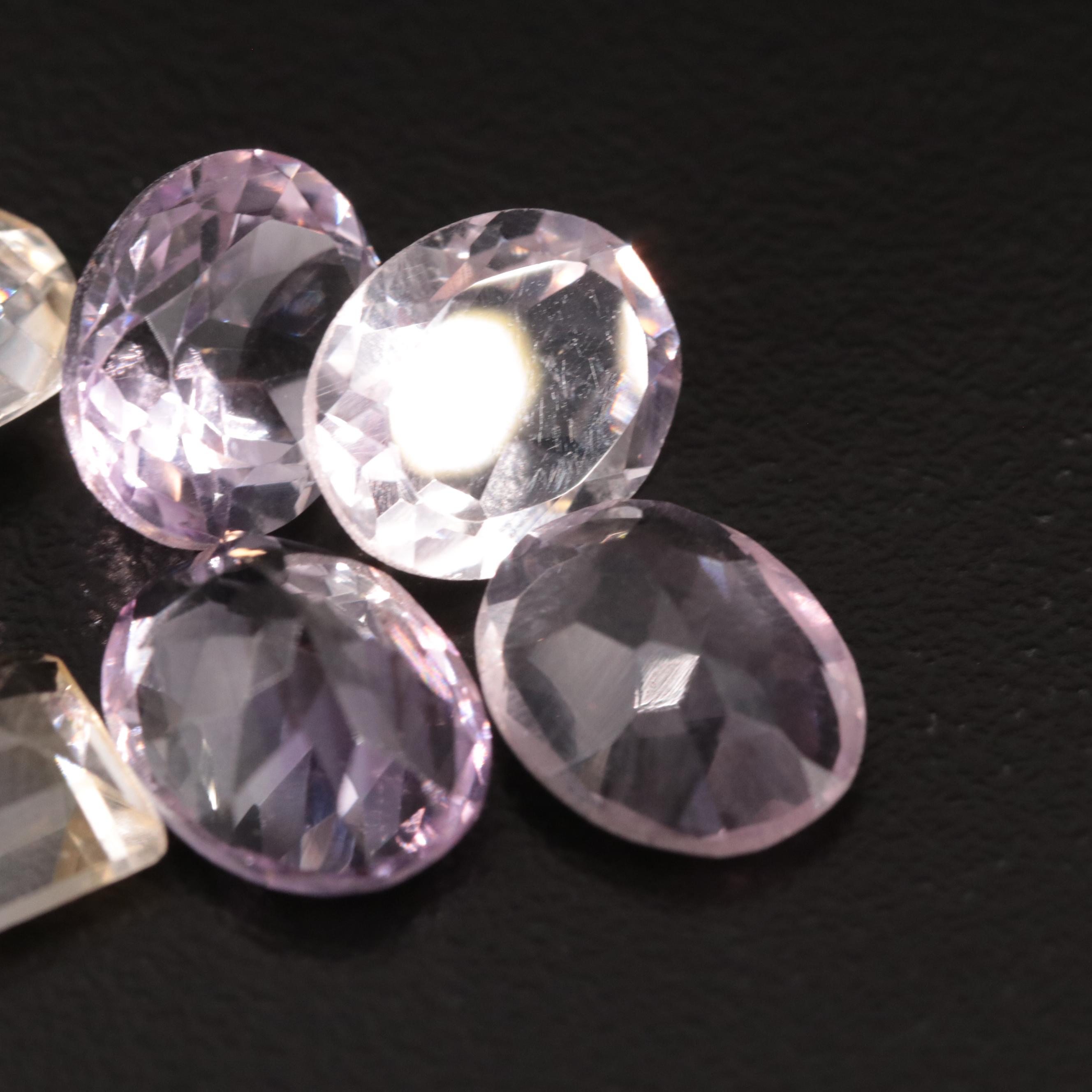 Loose 19.33 CTW Amethyst and Citrine Lot