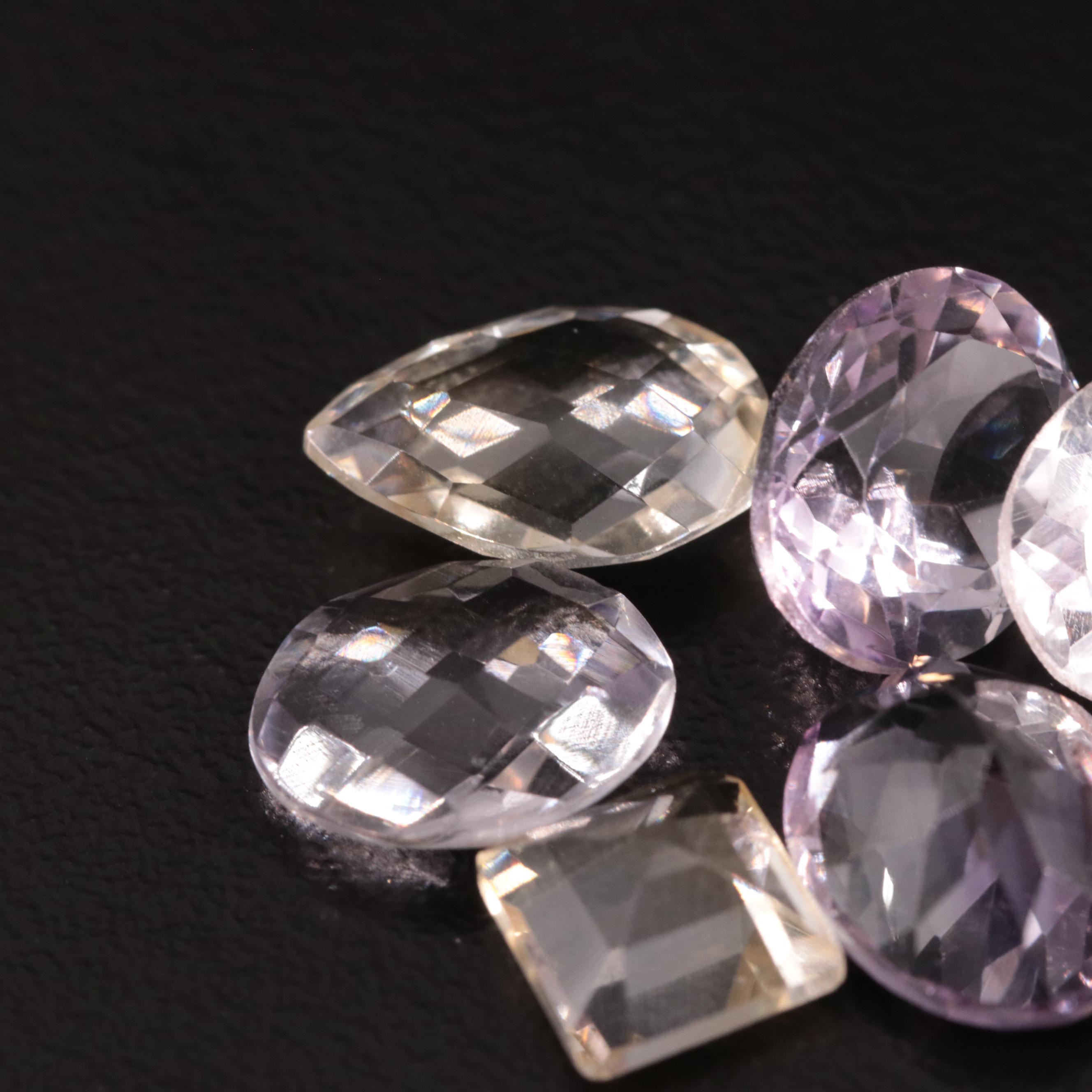 Loose 19.33 CTW Amethyst and Citrine Lot