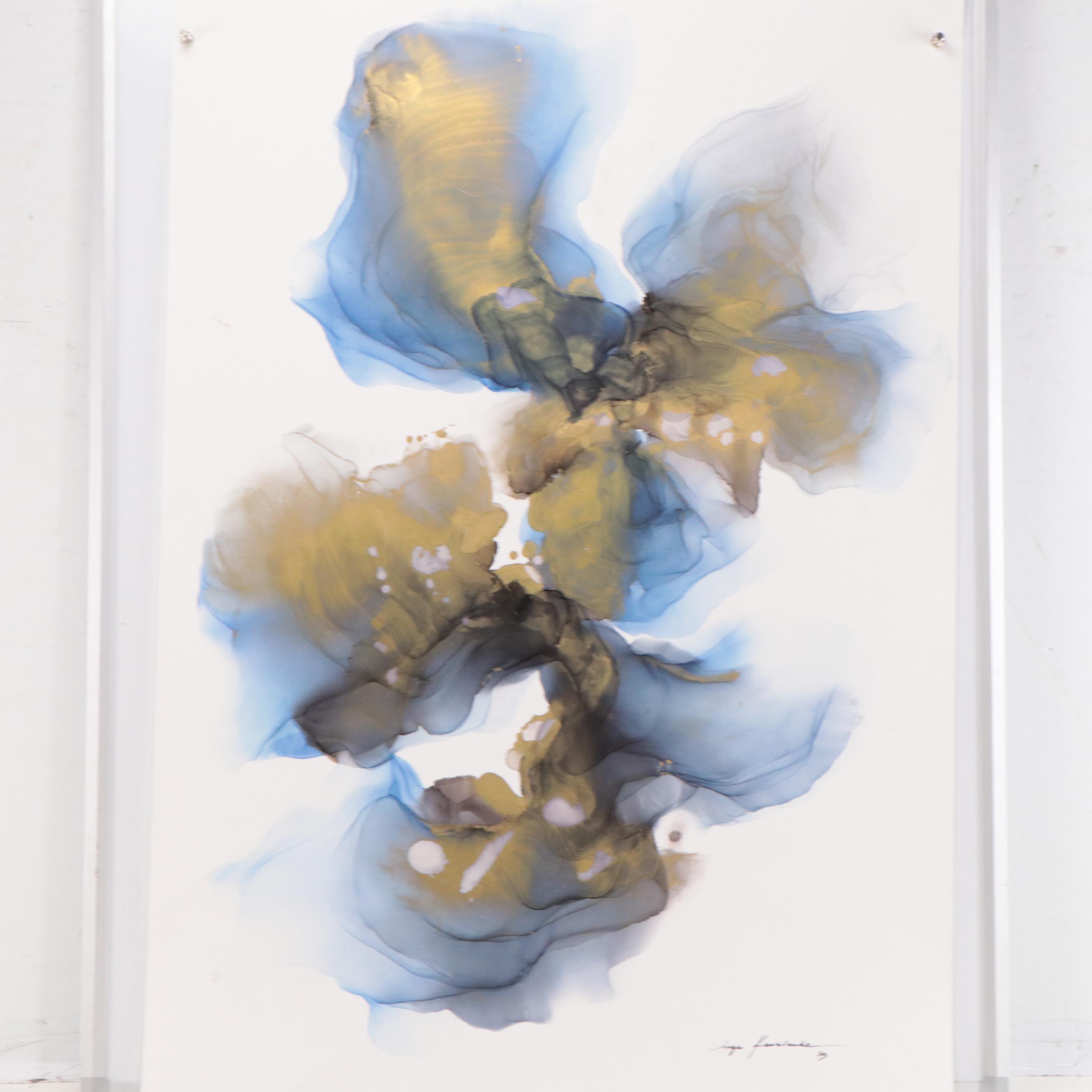 Inga Kovalenko Abstract Ink Painting, 2023