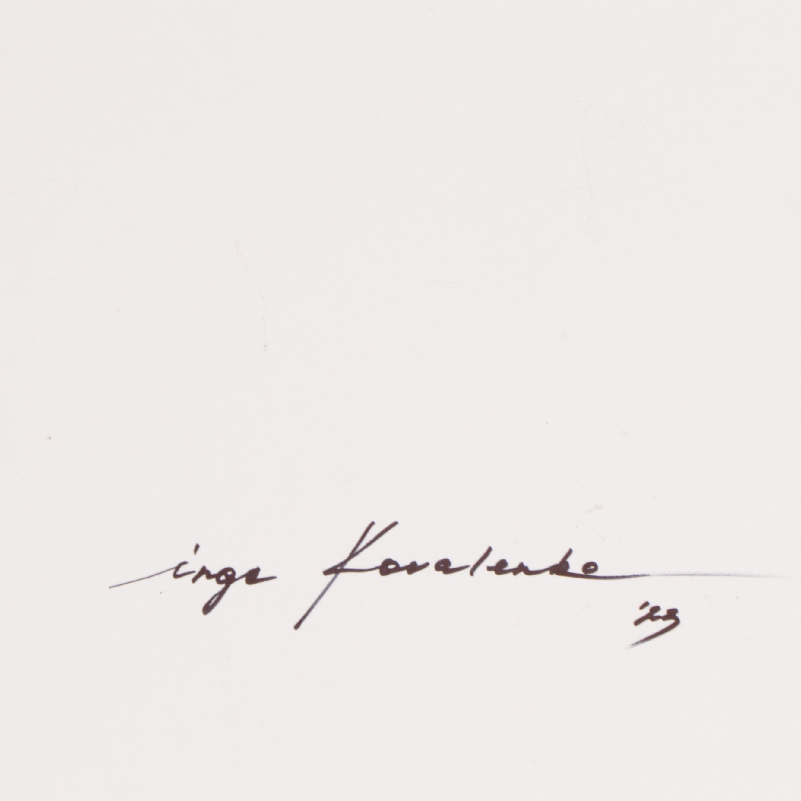 Inga Kovalenko Abstract Ink Painting, 2023