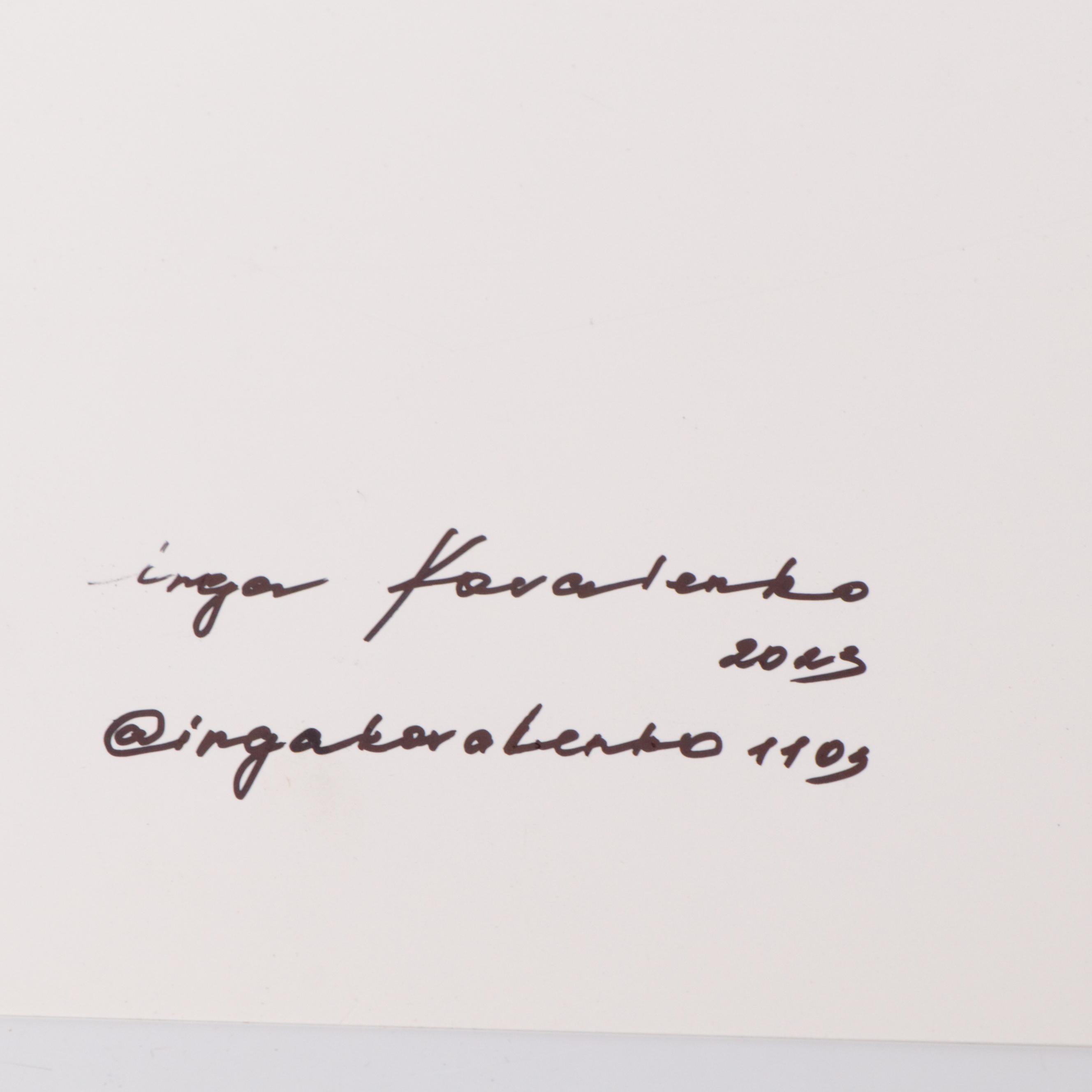 Inga Kovalenko Abstract Ink Painting, 2023