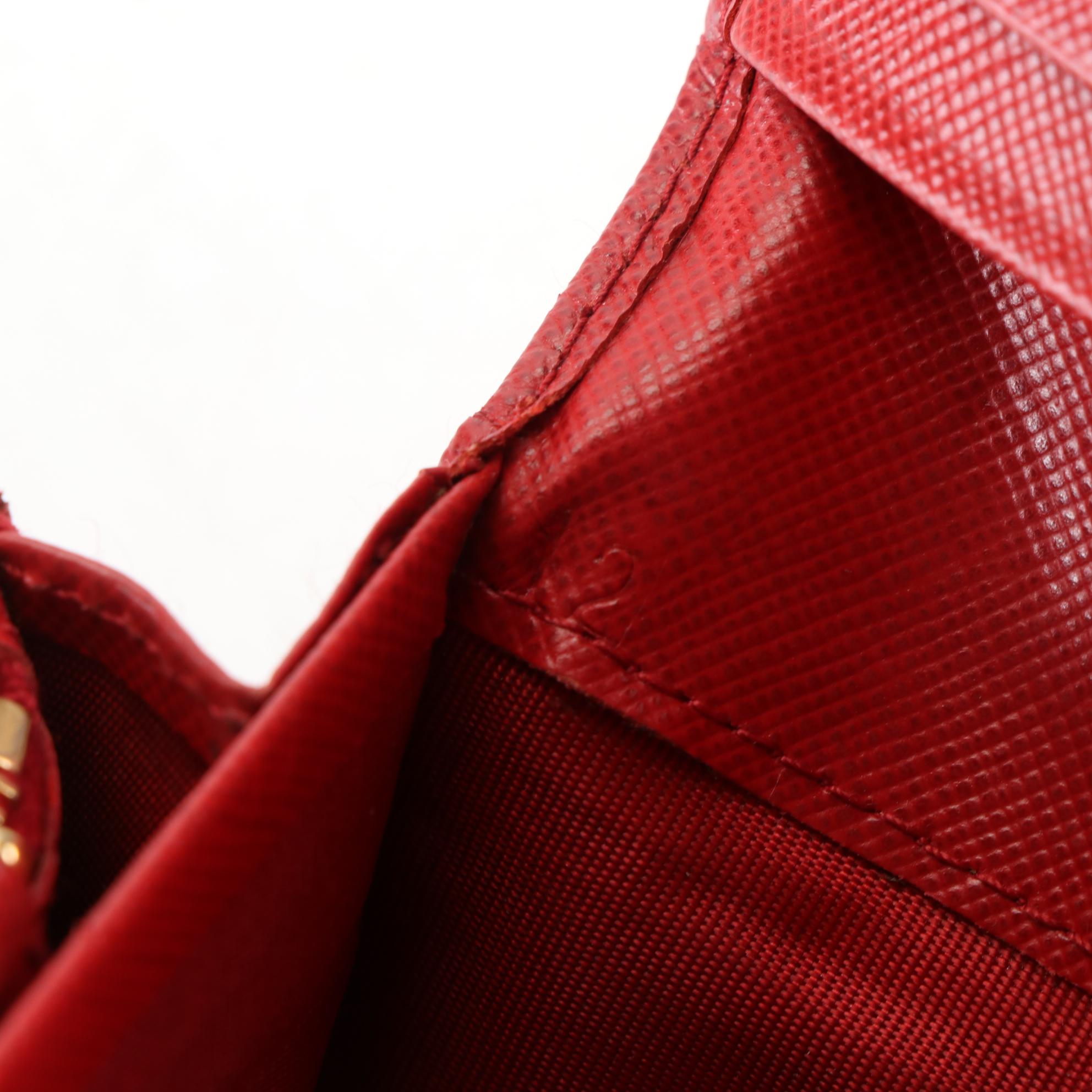 Prada Bow Wallet in Saffiano Leather