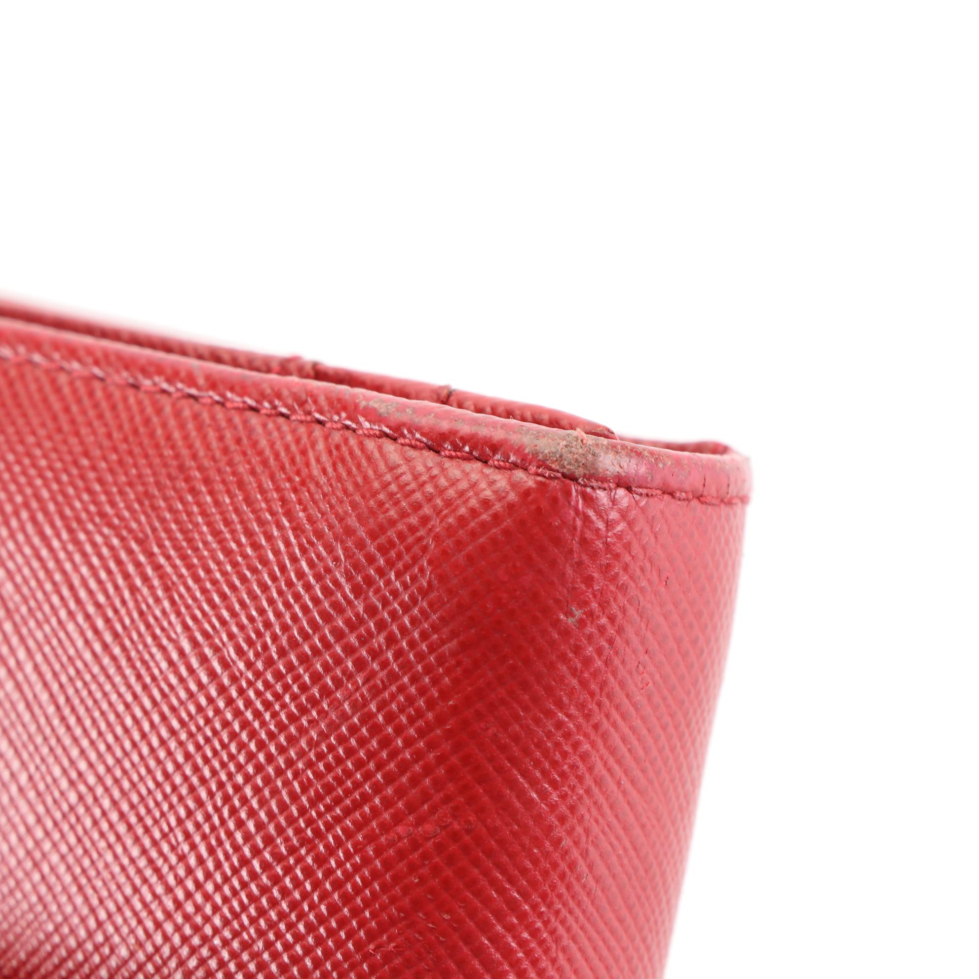 Prada Bow Wallet in Saffiano Leather