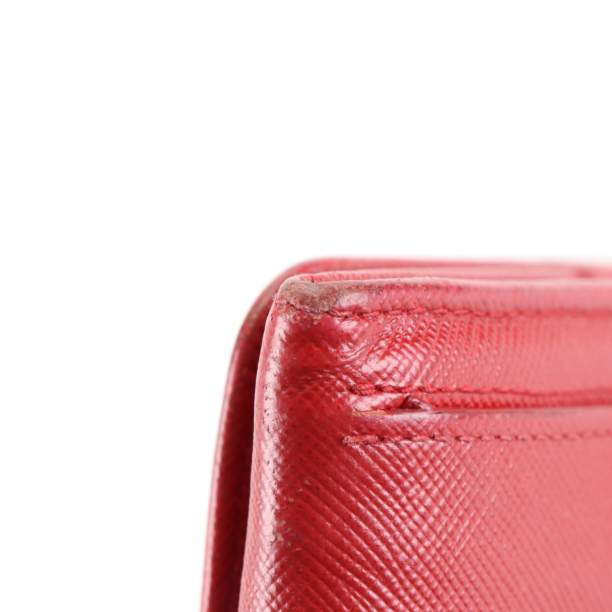 Prada Bow Wallet in Saffiano Leather