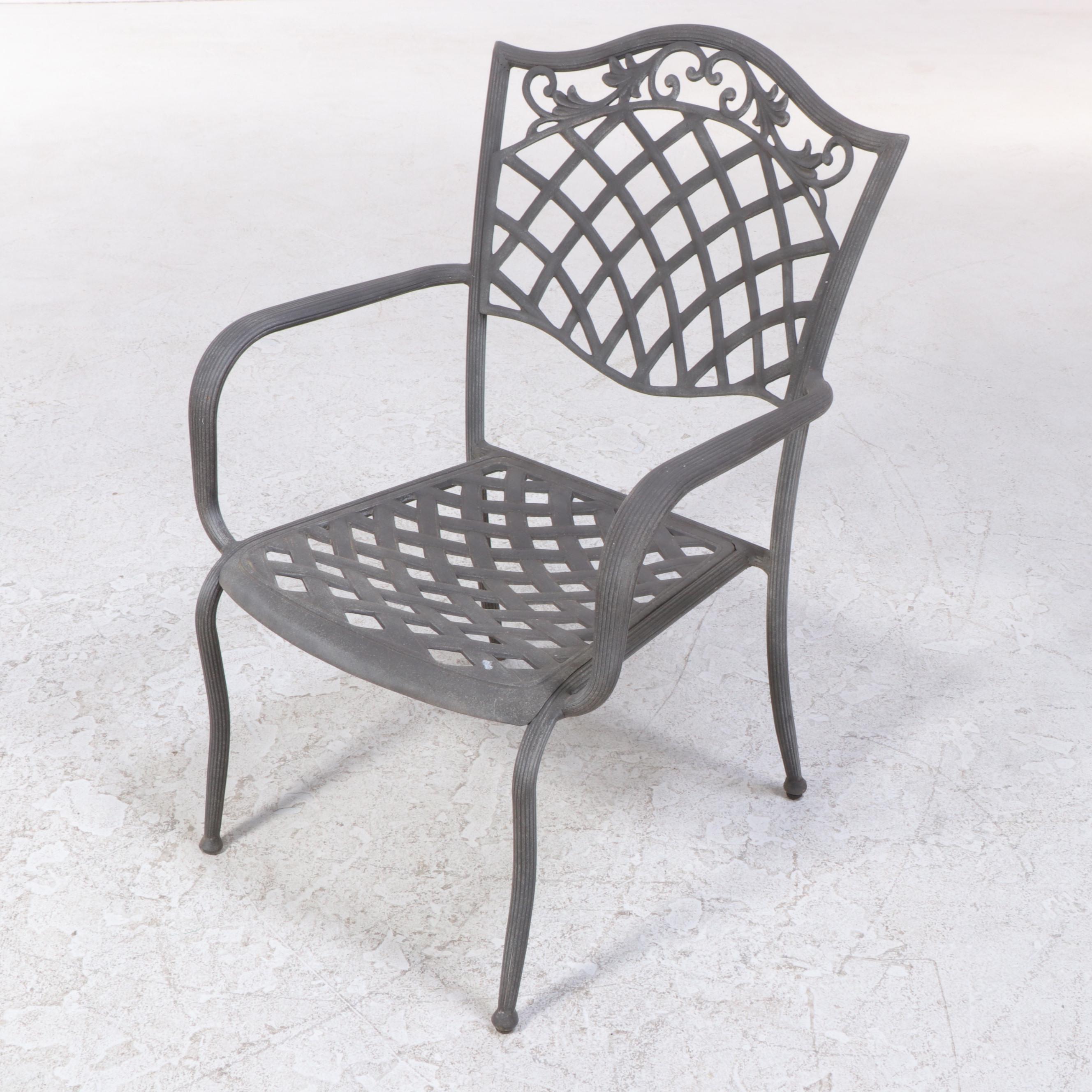 Garden Treasures Classics Pressed Aluminum Patio Armchairs