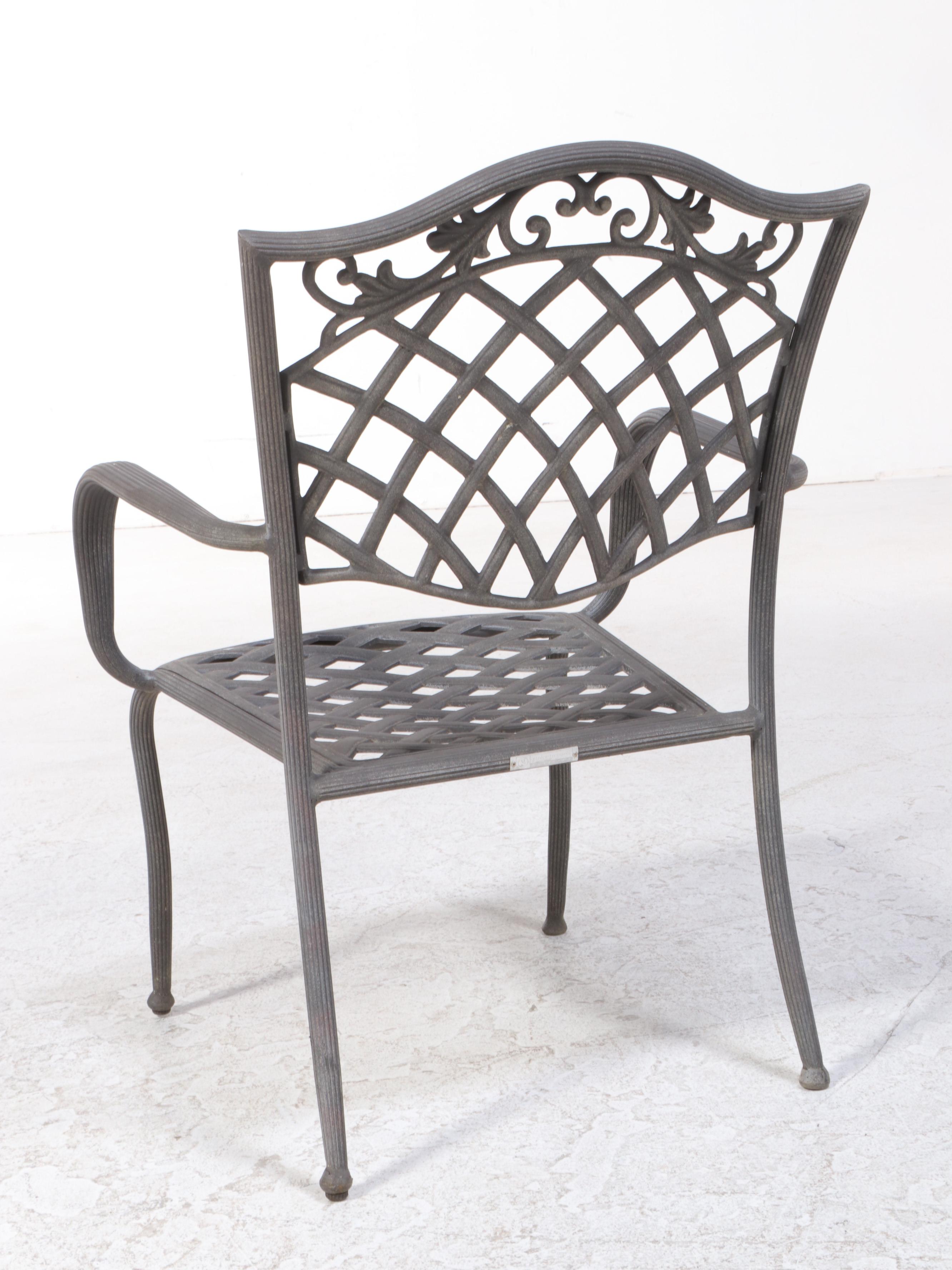 Garden Treasures Classics Pressed Aluminum Patio Armchairs