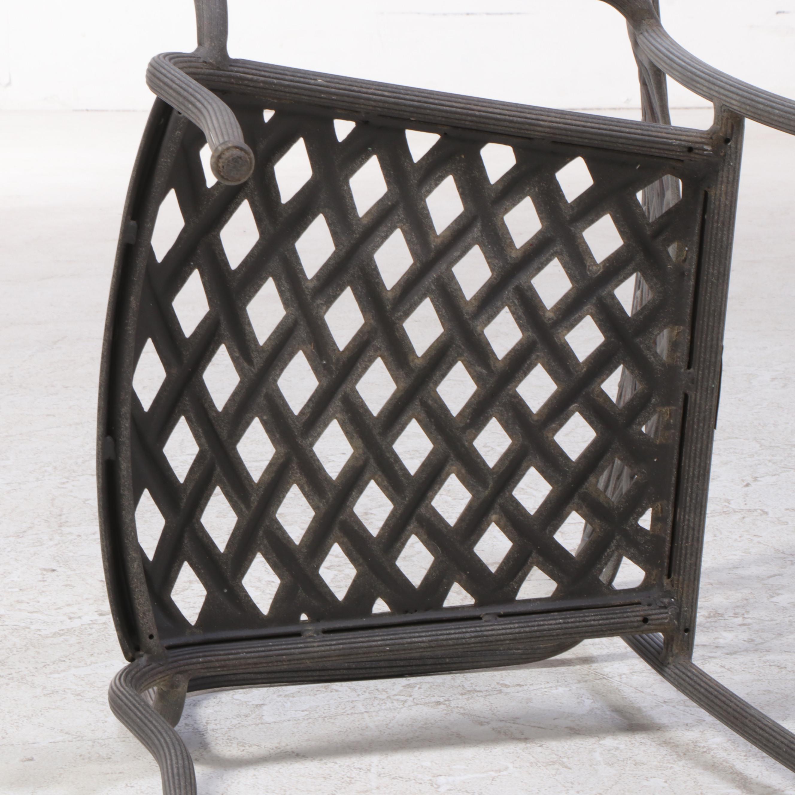 Garden Treasures Classics Pressed Aluminum Patio Armchairs