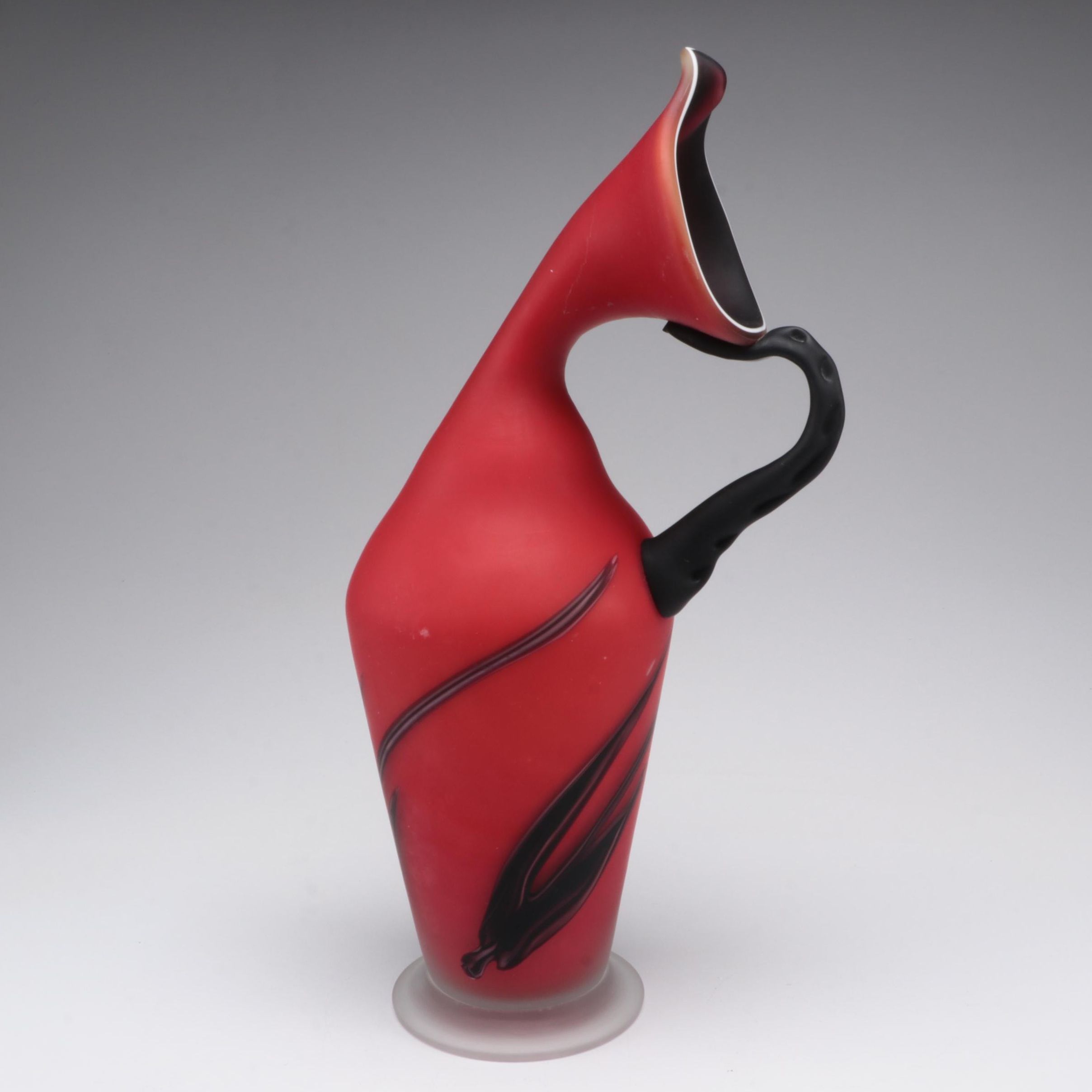 Essie Zareh Art Glass Sculptural Pitcher