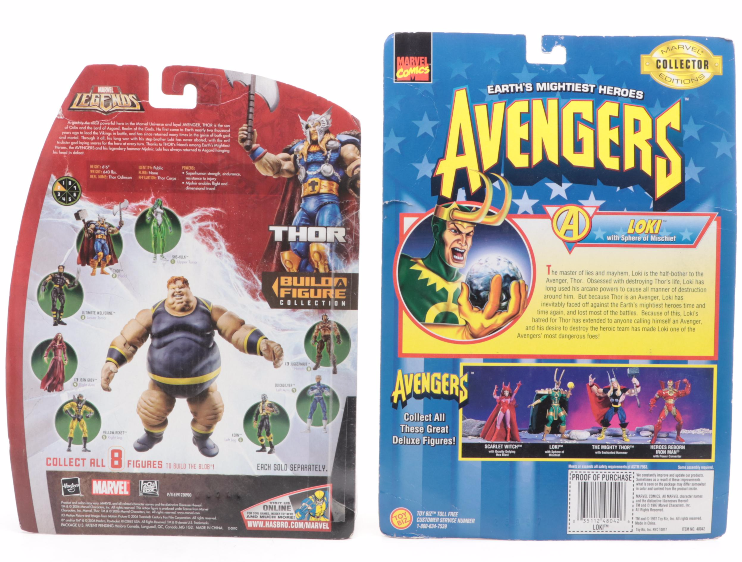 Hasbro Marvel Thor and Loki Action Figures