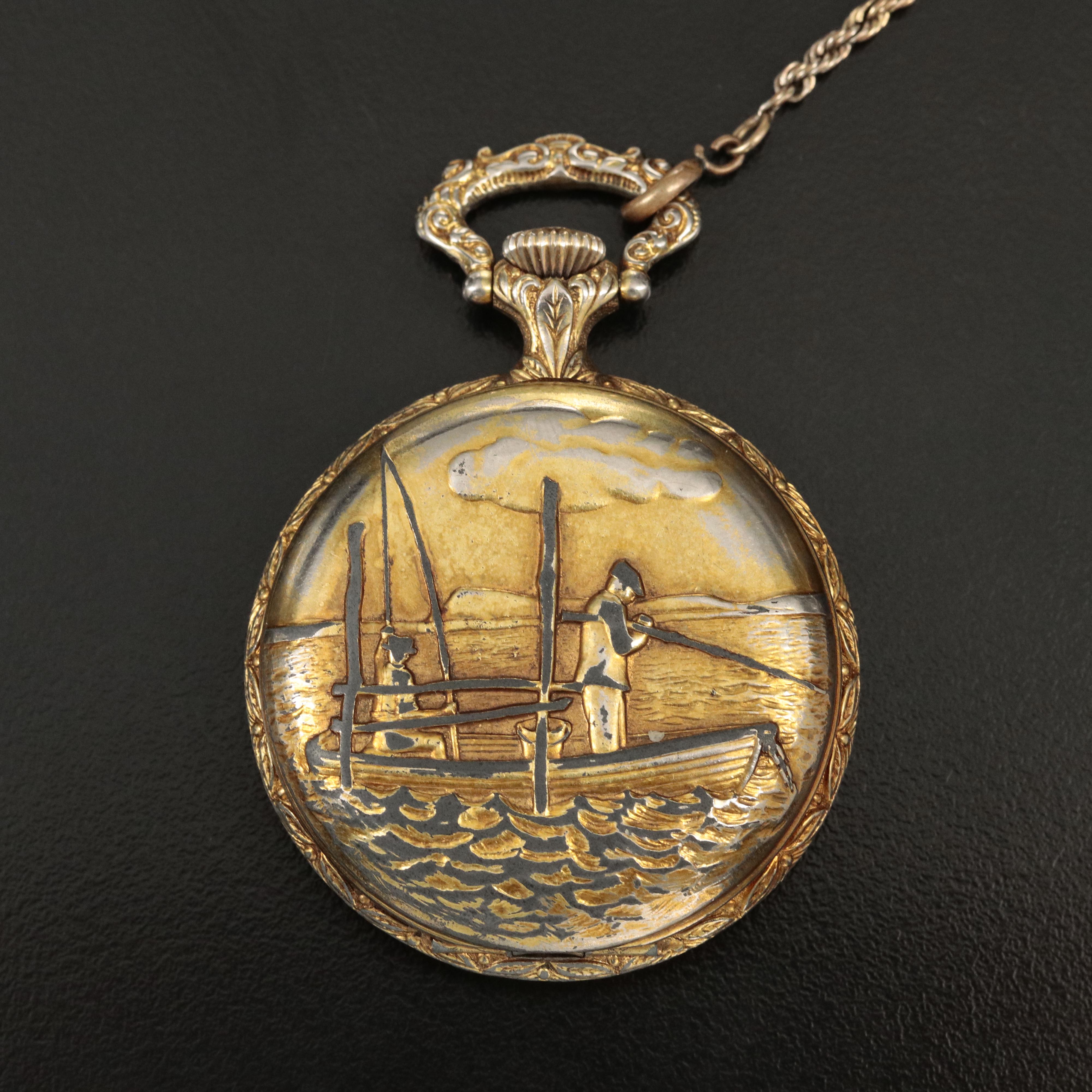 Vintage Arnex Incabloc Hunter Case Pocket Watch