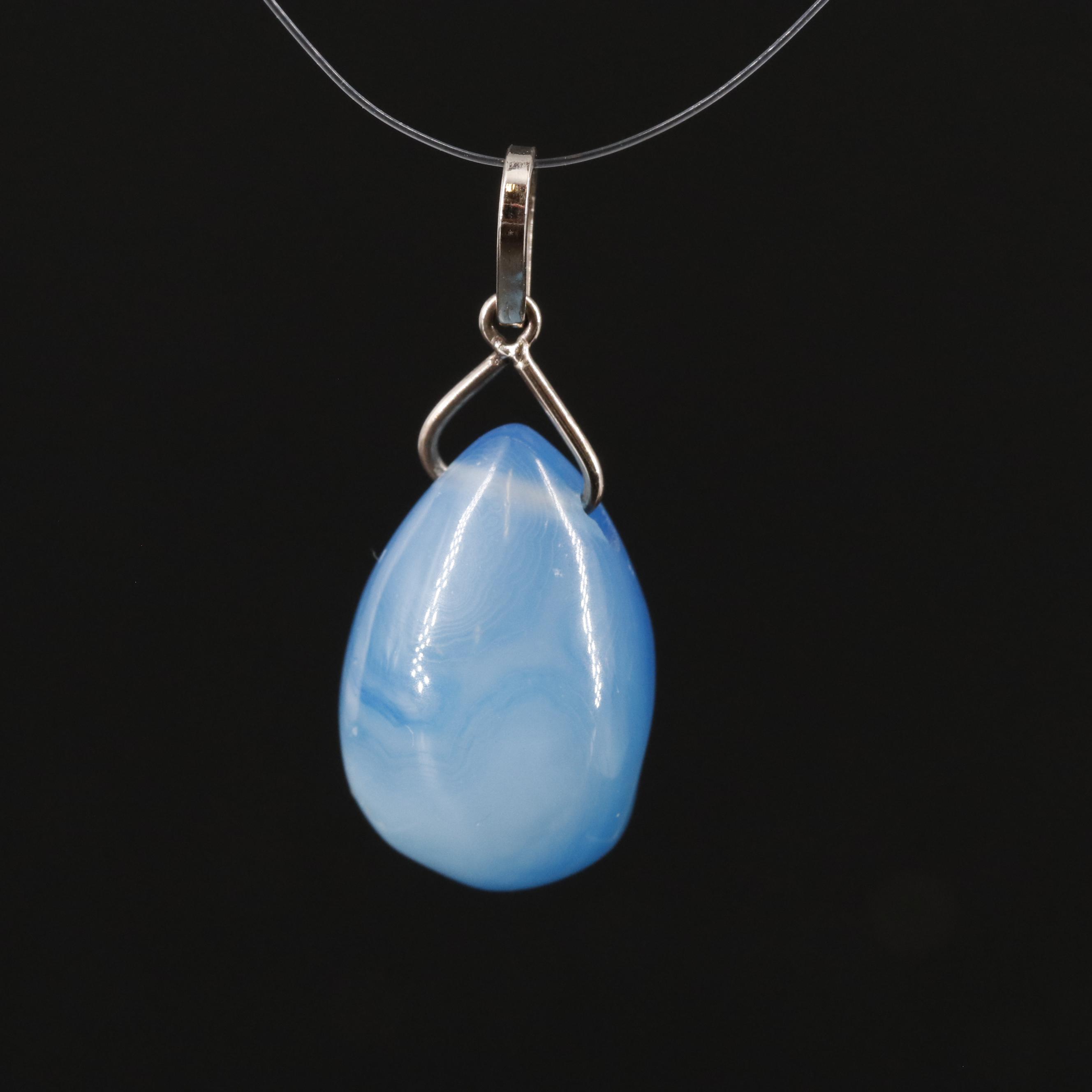 14K Agate Pendant