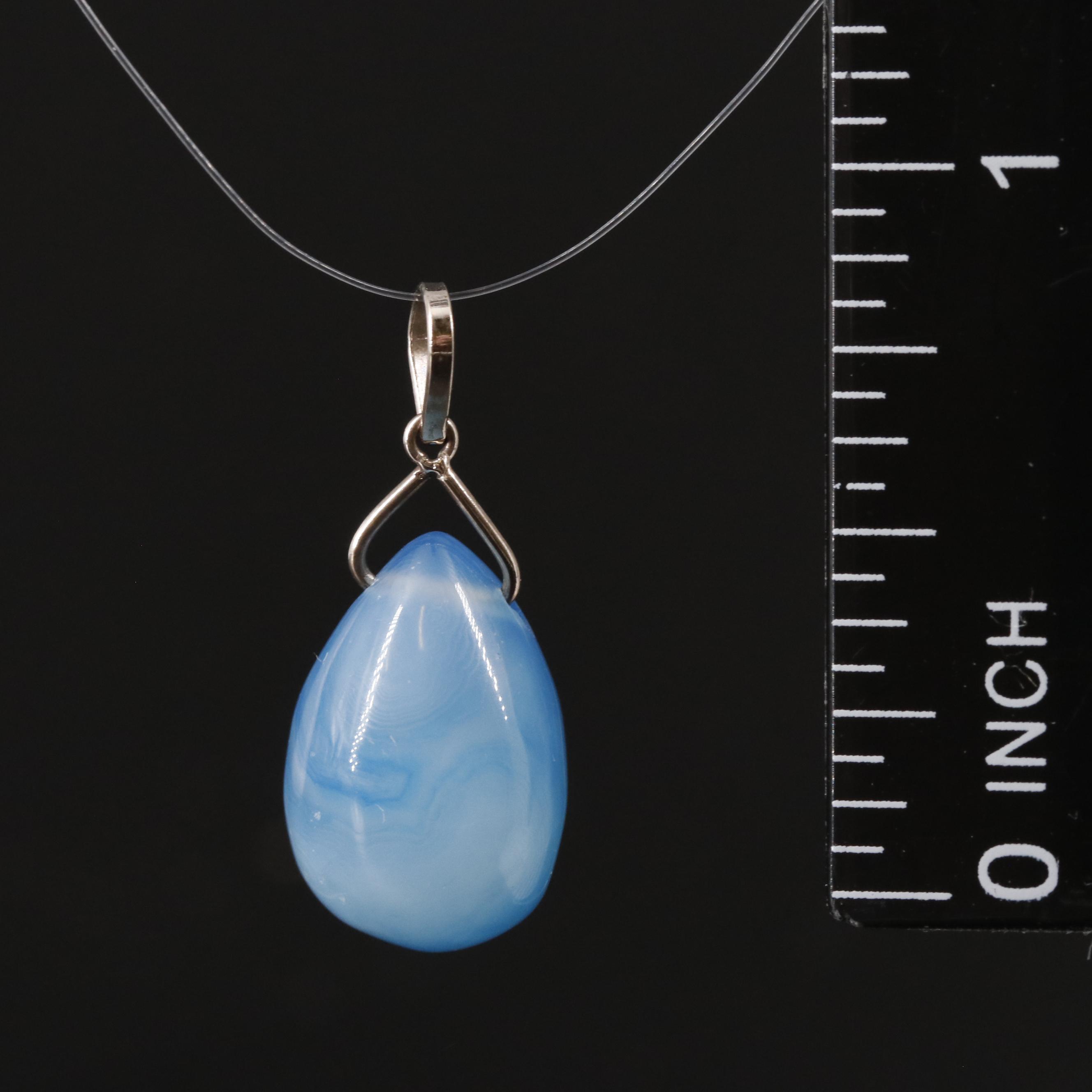14K Agate Pendant