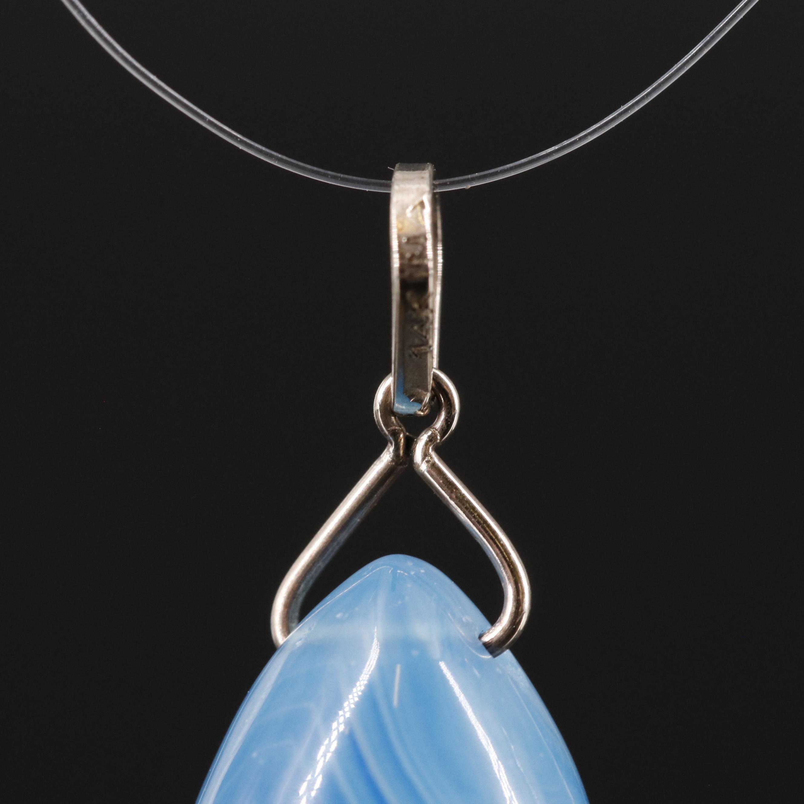 14K Agate Pendant