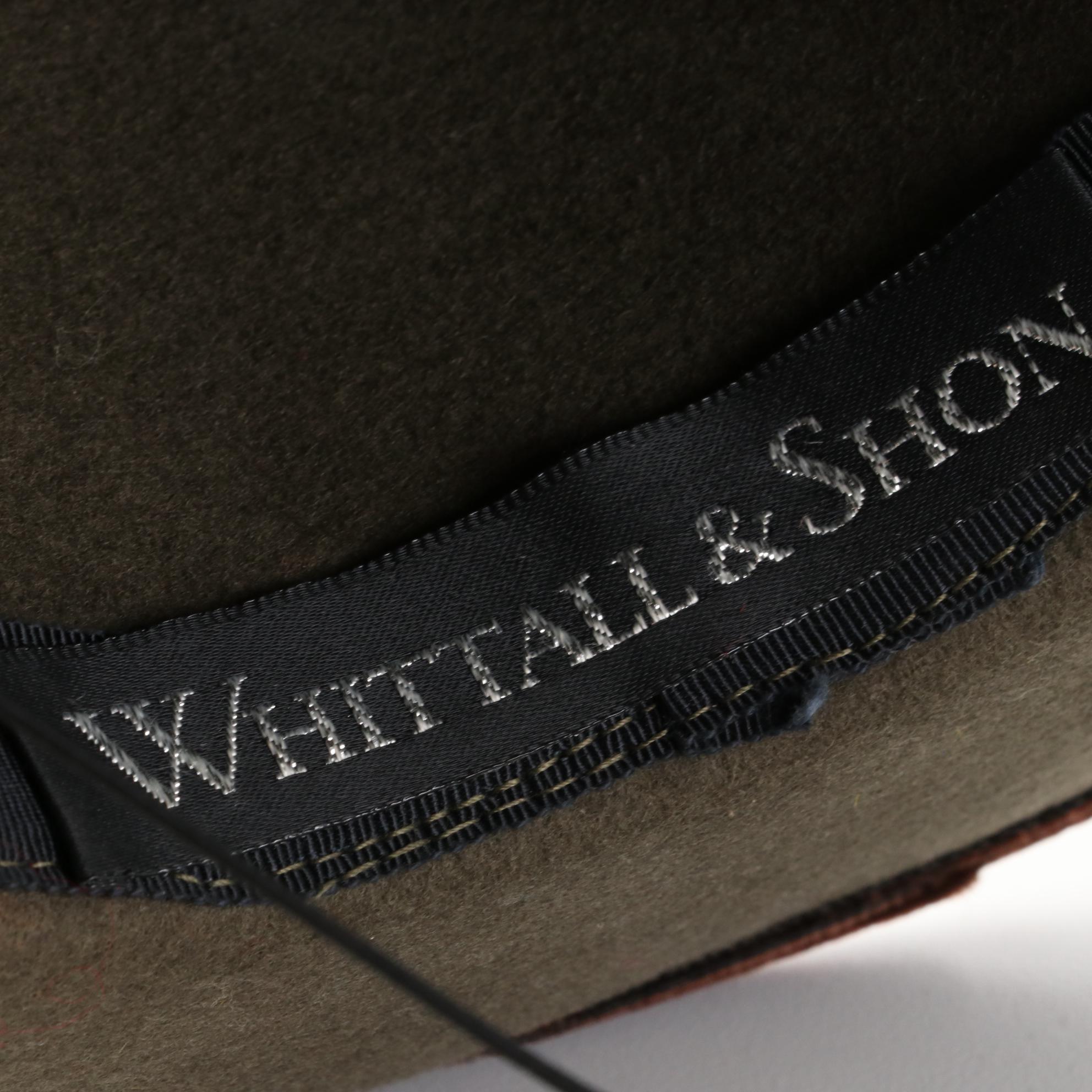 Whittall & Shon Wool Felt Breton Hat with Other Calot Feather Half Hats