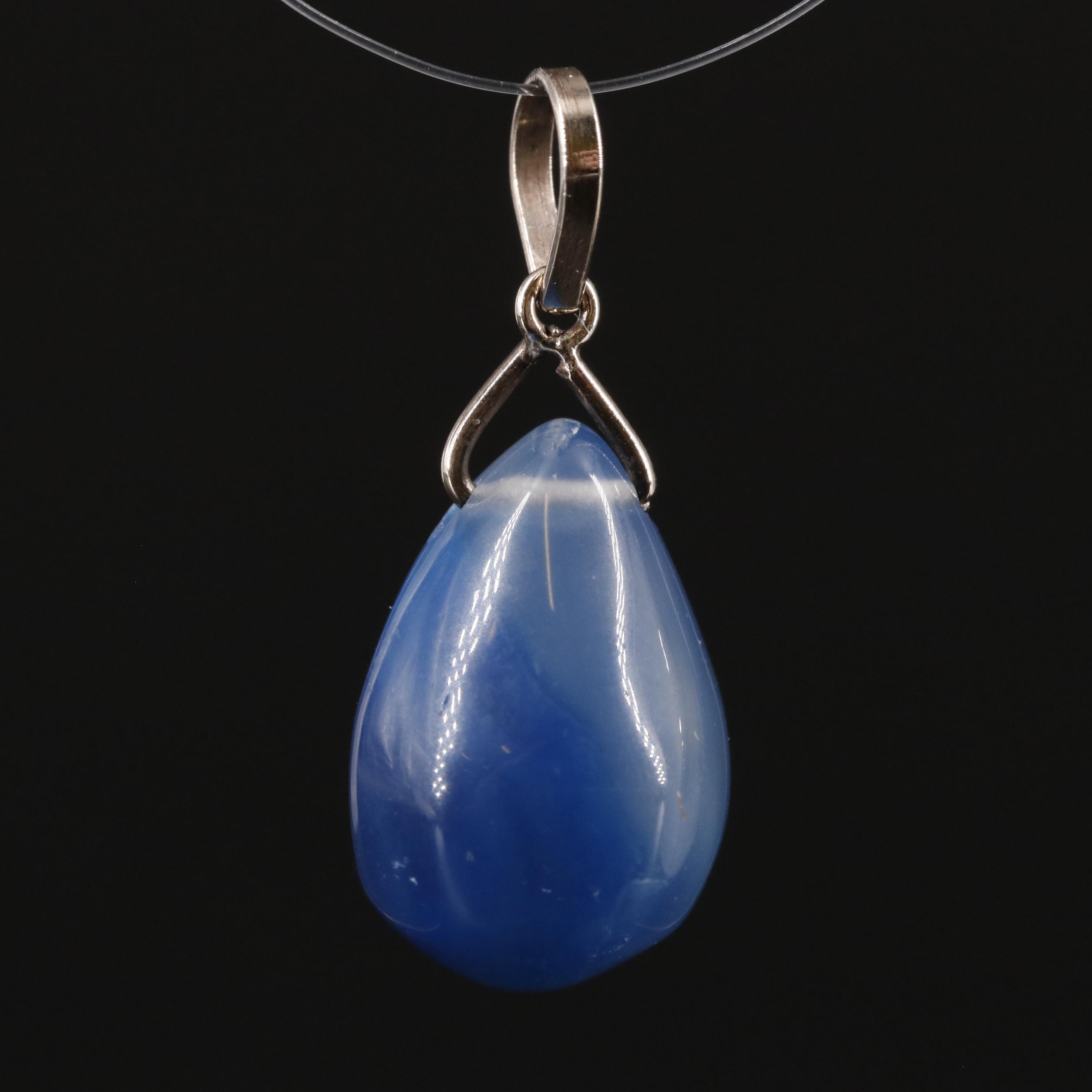 14K Agate Pendant