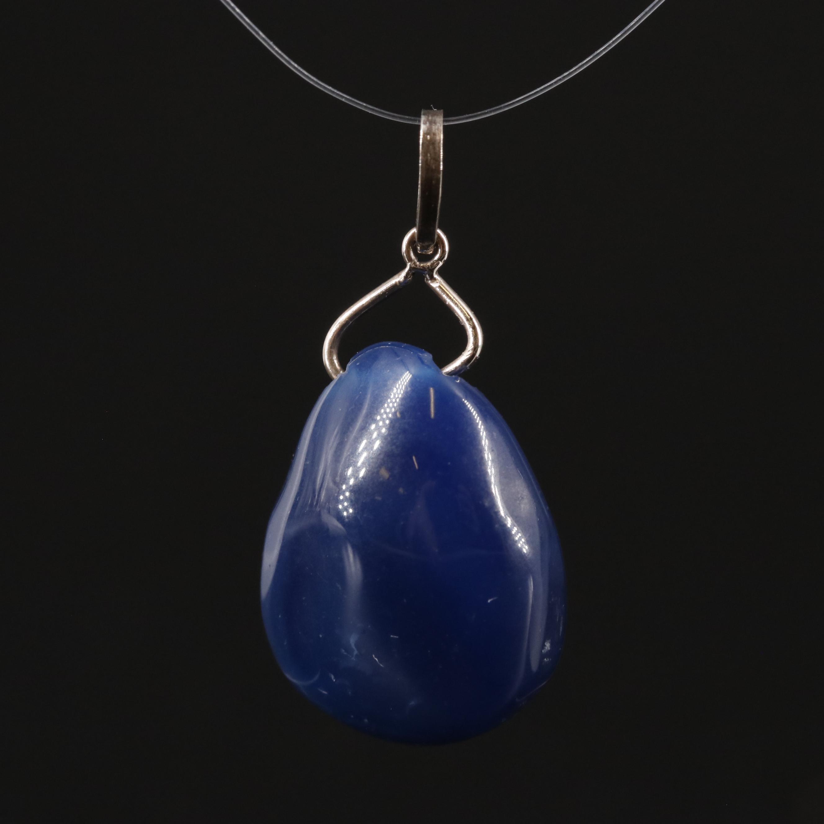 14K Agate Pendant
