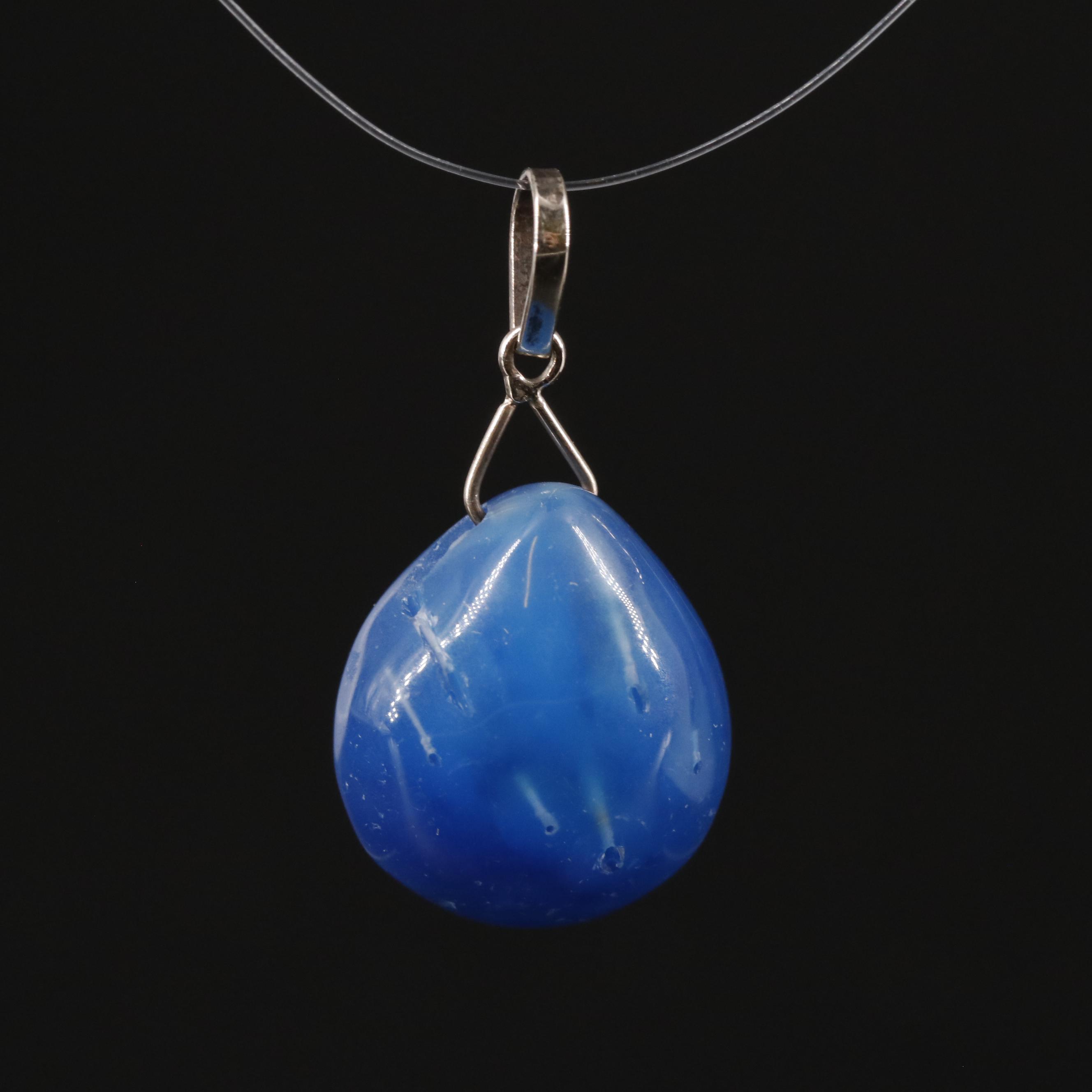 14K Agate Pendant
