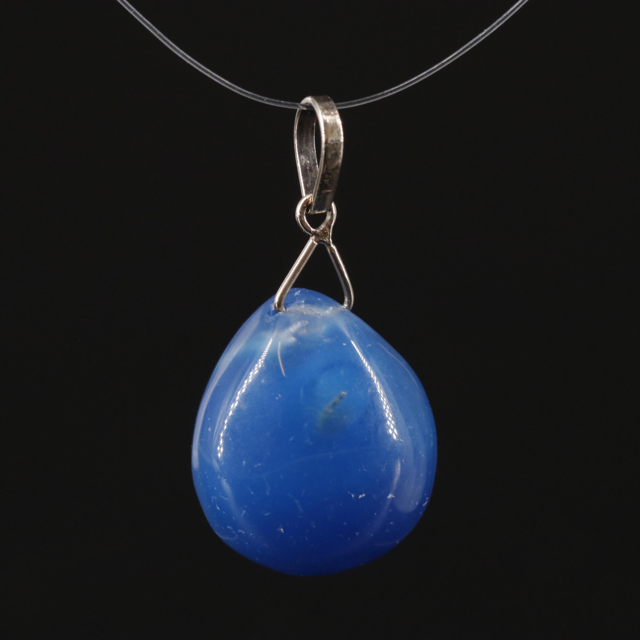 14K Agate Pendant