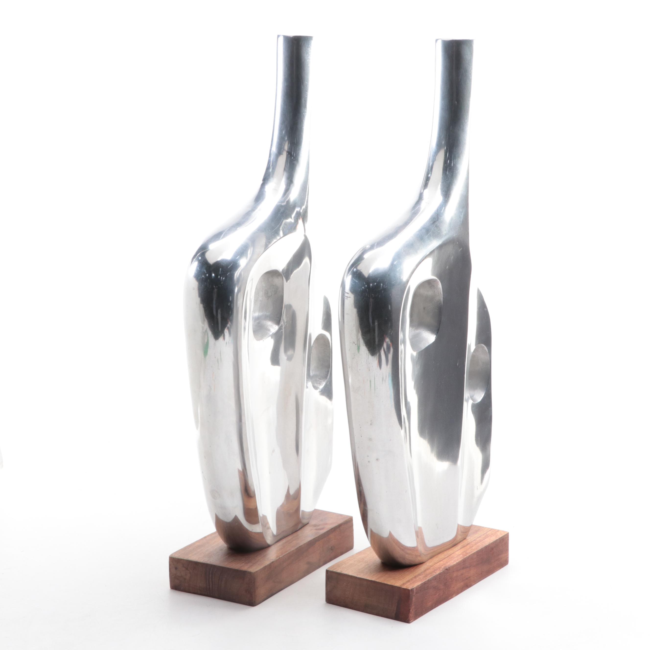 Pair of Gold Leaf Design Group Contemporary "Miro" Sculptures