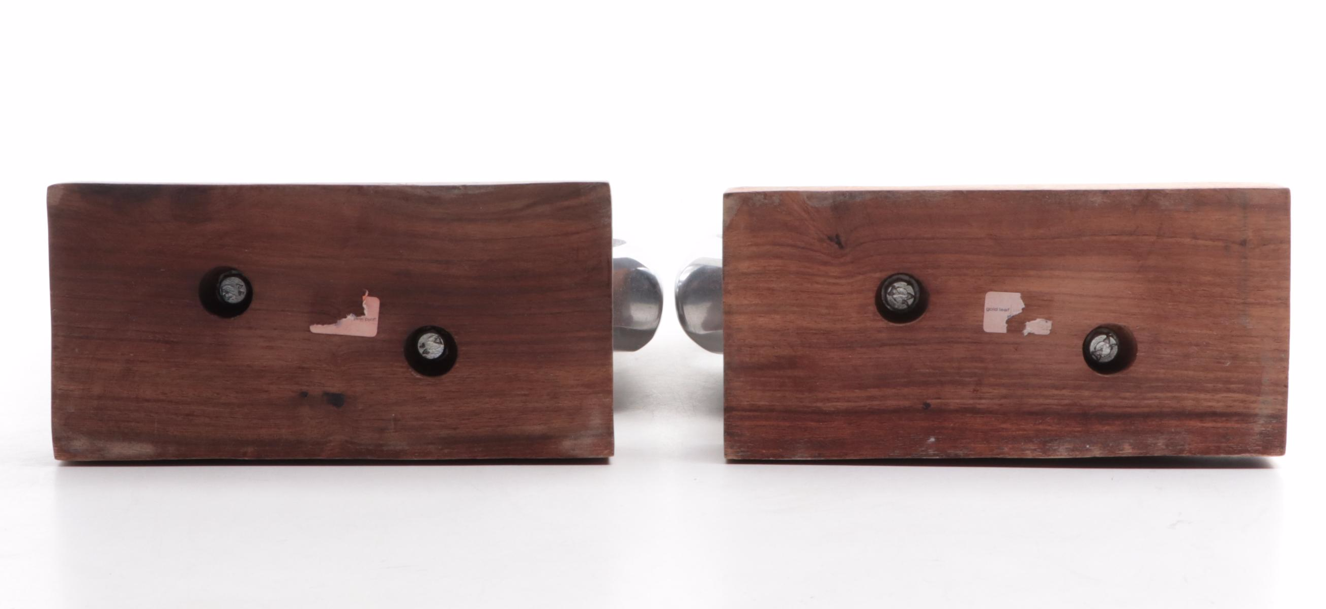 Pair of Gold Leaf Design Group Contemporary "Miro" Sculptures