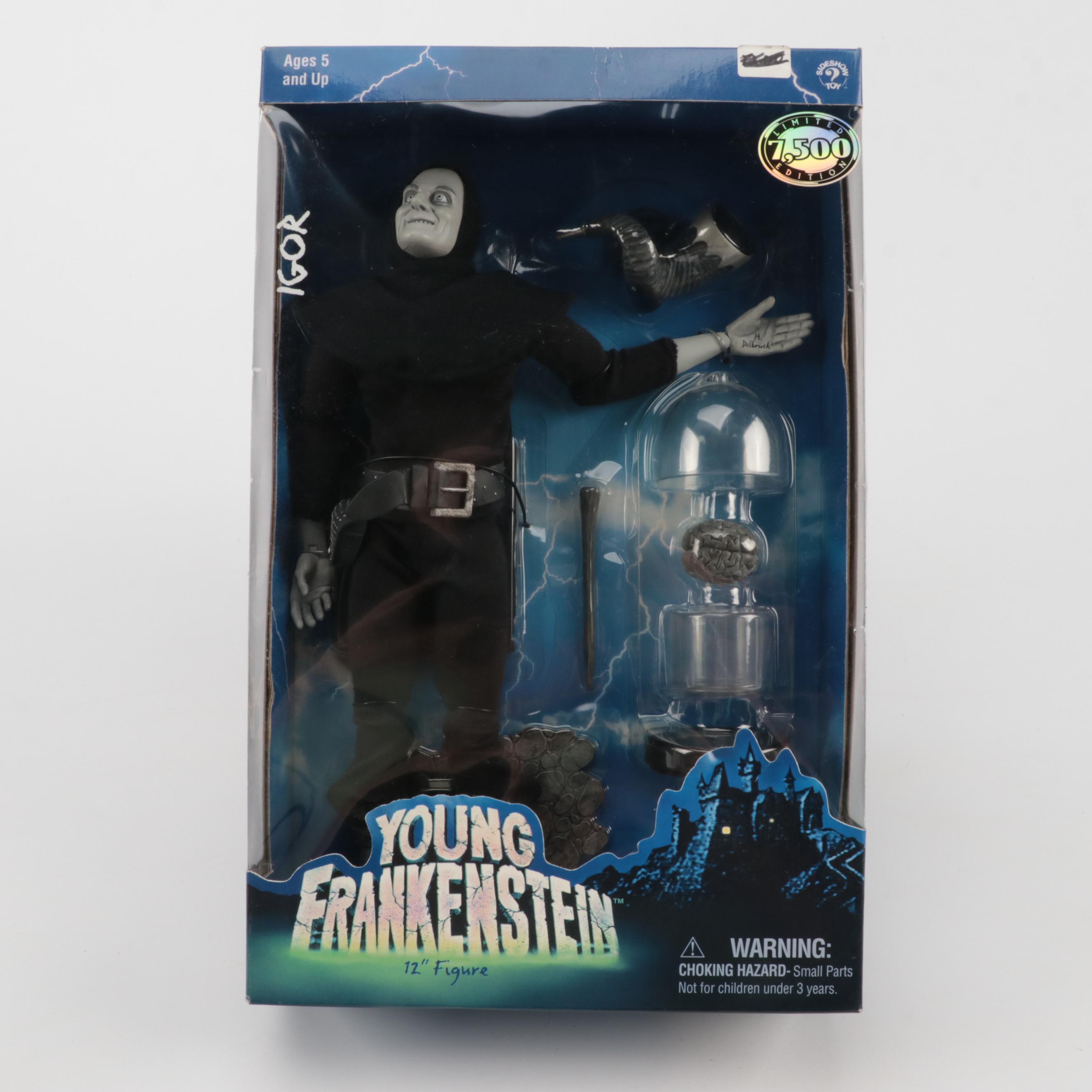 Sideshow Toy Young Frankenstein Igor, Frederick and The Monster Action Figures
