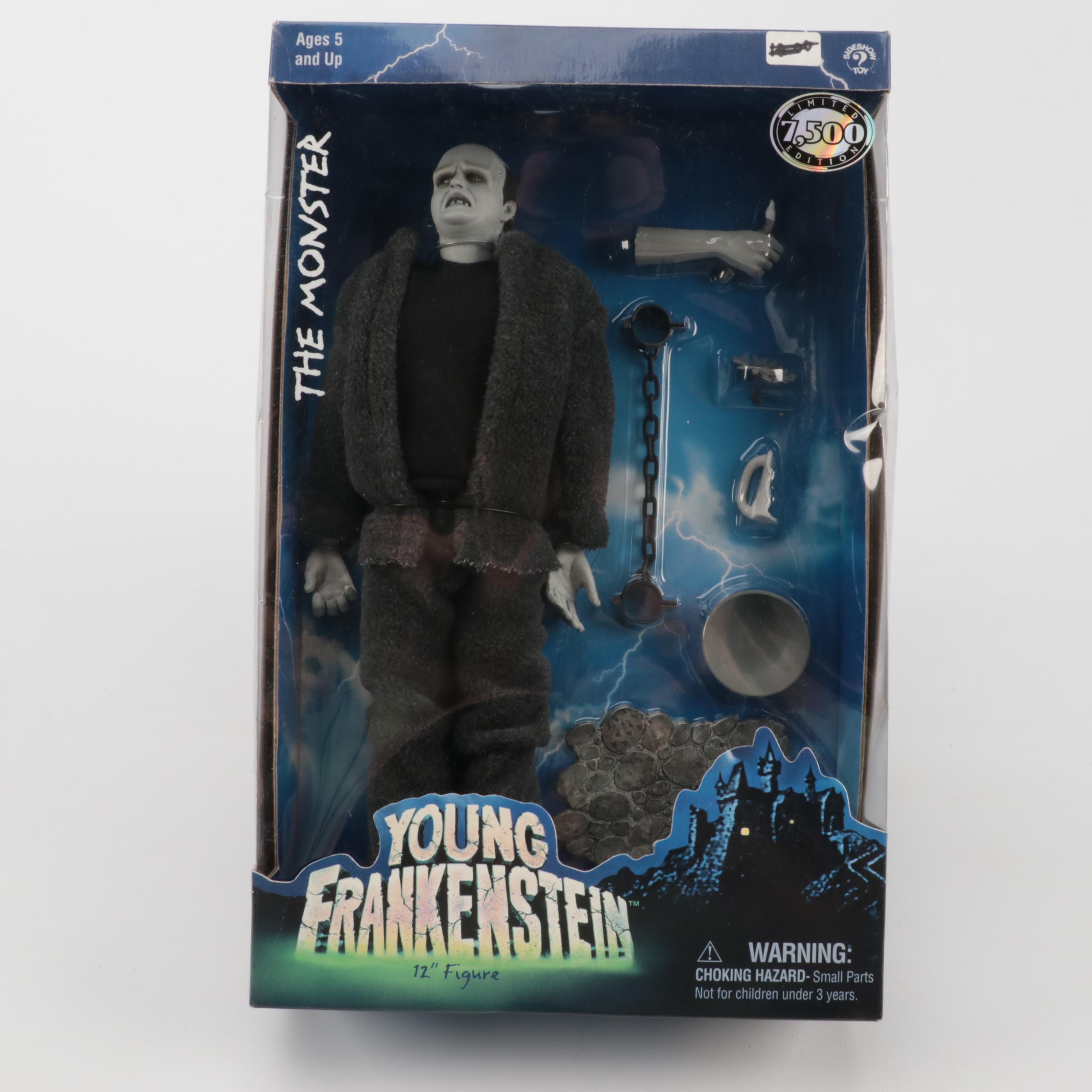Sideshow Toy Young Frankenstein Igor, Frederick and The Monster Action Figures