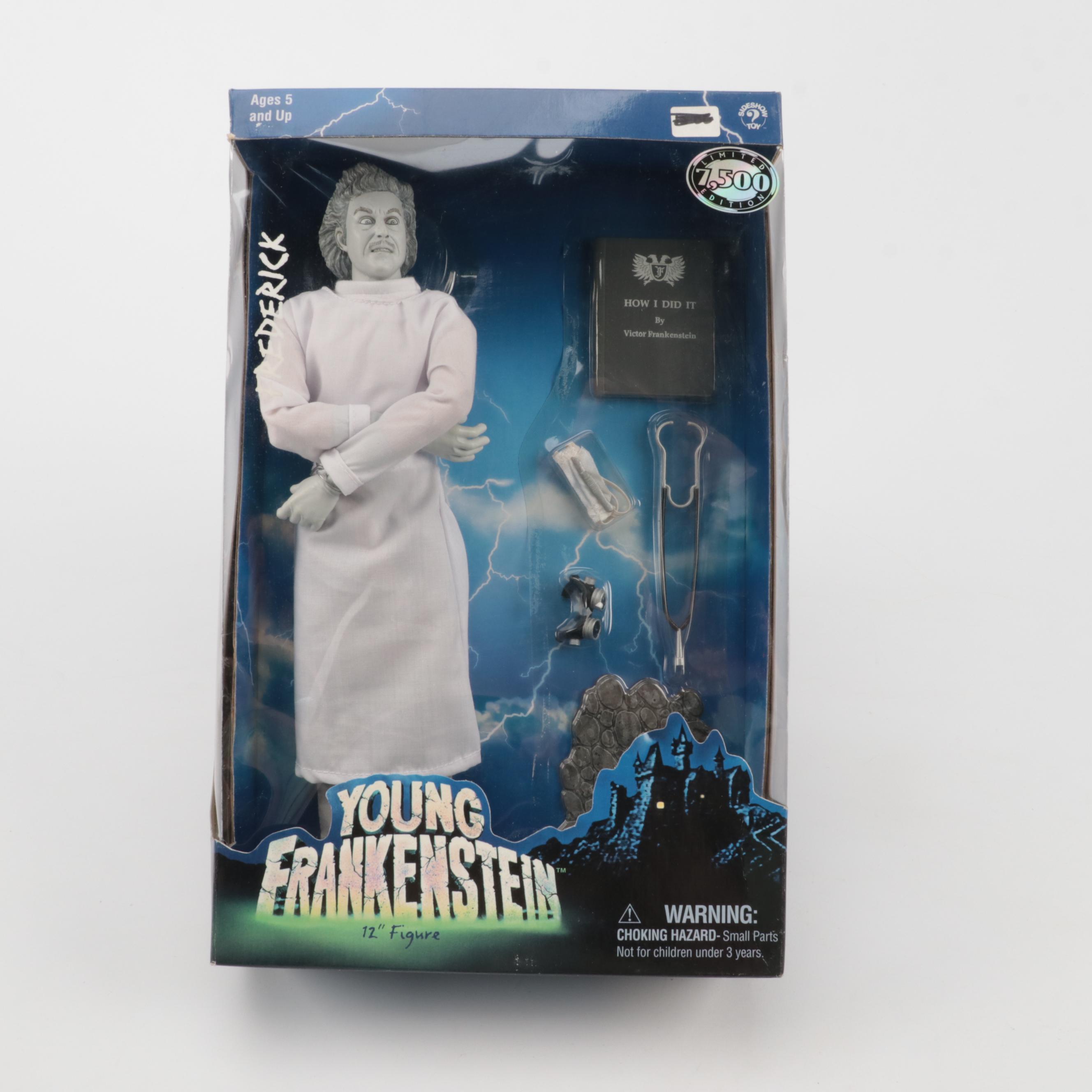 Sideshow Toy Young Frankenstein Igor, Frederick and The Monster Action Figures