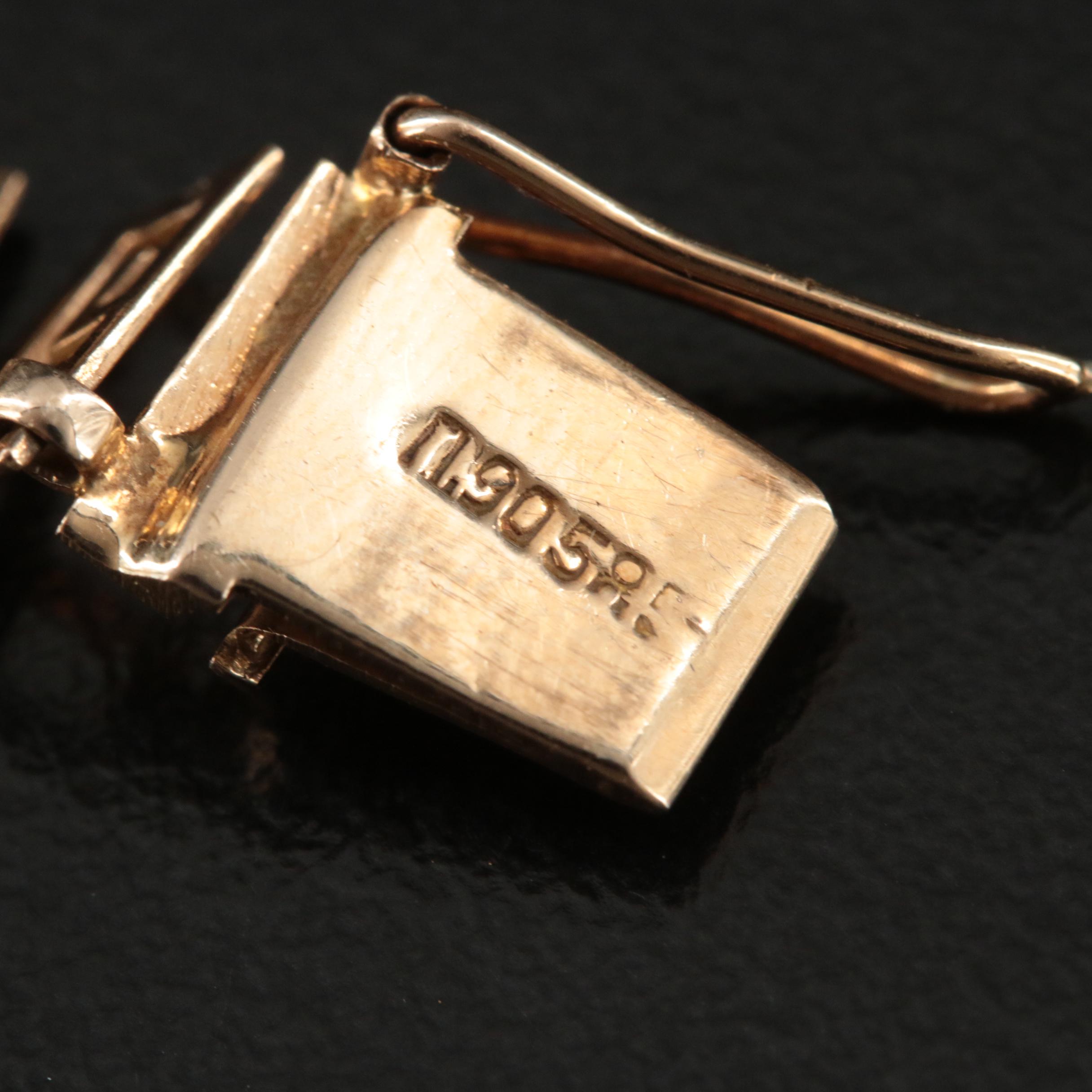 14K Greek Key Meander Necklace