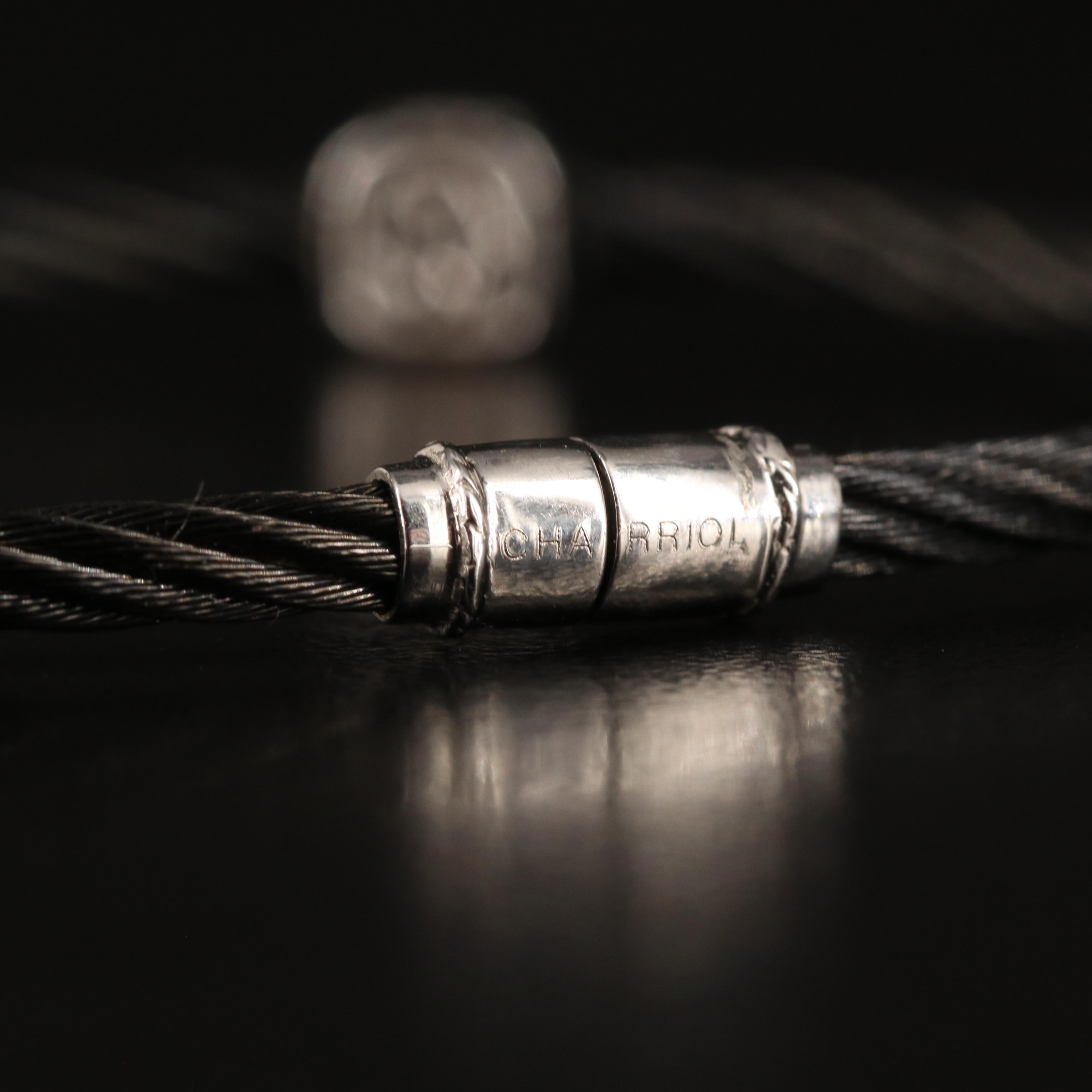 Charriol Stainless Steel Bracelet with 18K and Diamond Accents