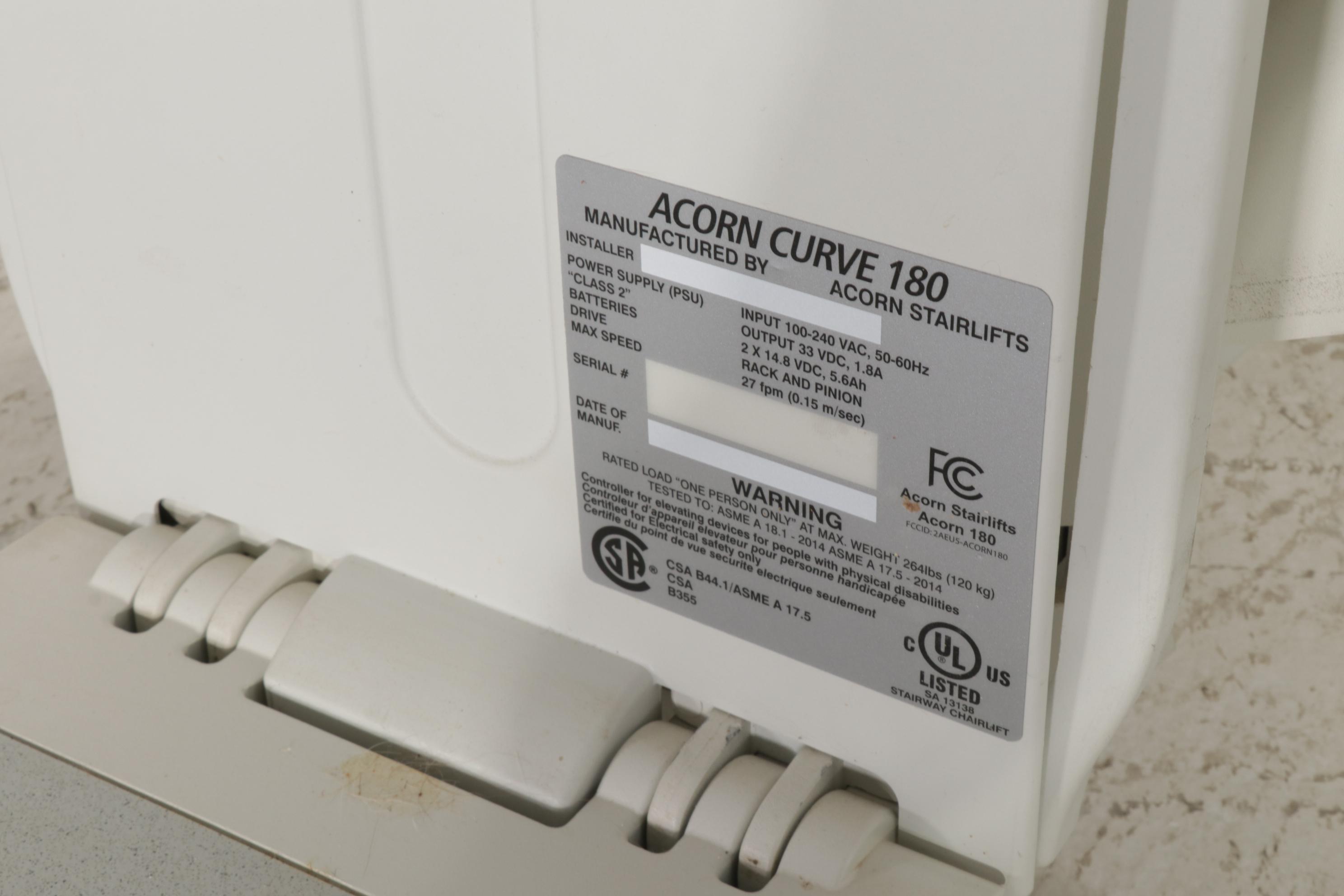 Acorn Curve 180 Stairlift