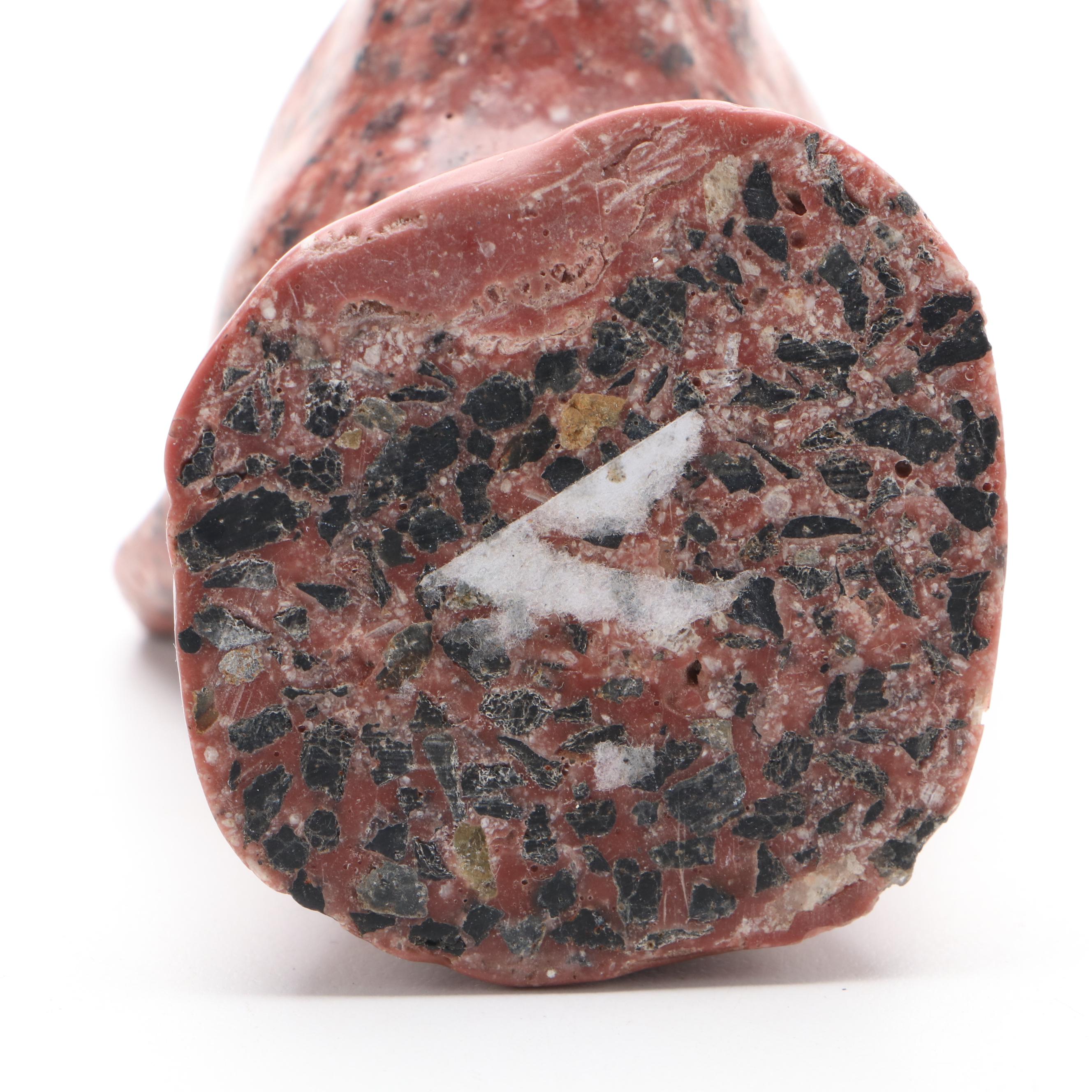 Carved Stone Composite Cat Bust