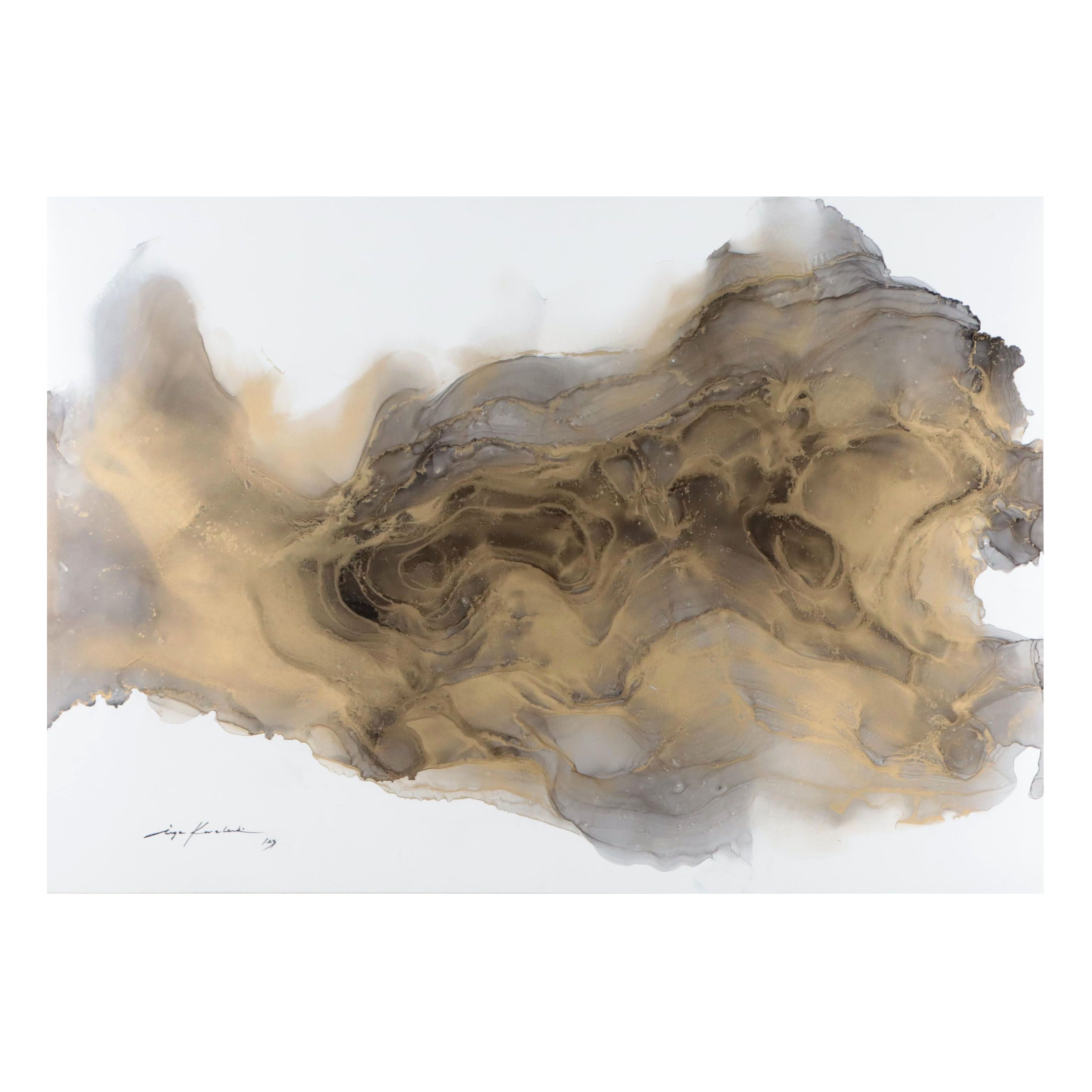 Inga Kovalenko Abstract Ink Painting, 2023