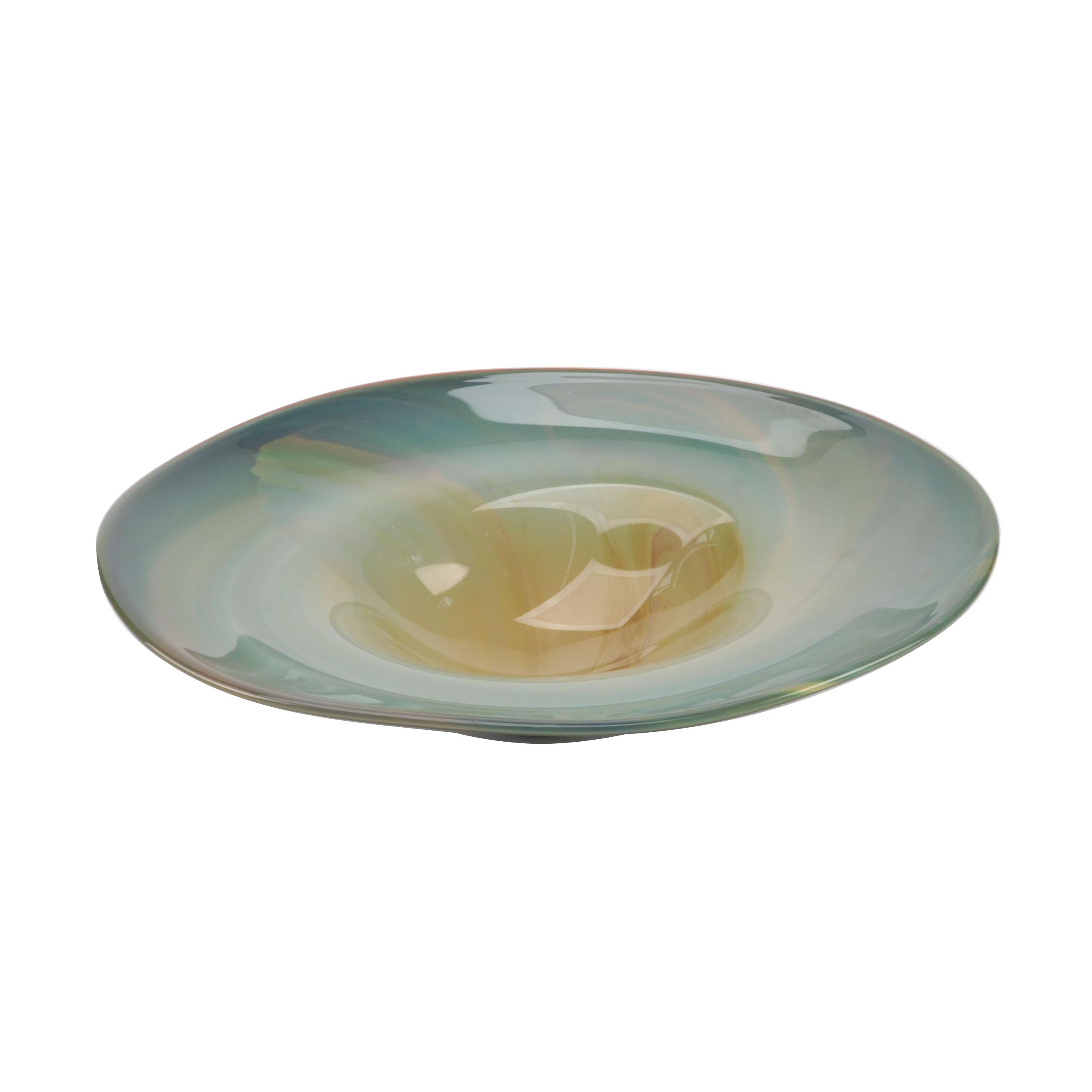 Robert Eickholt Handblown Art Glass Centerpiece Bowl