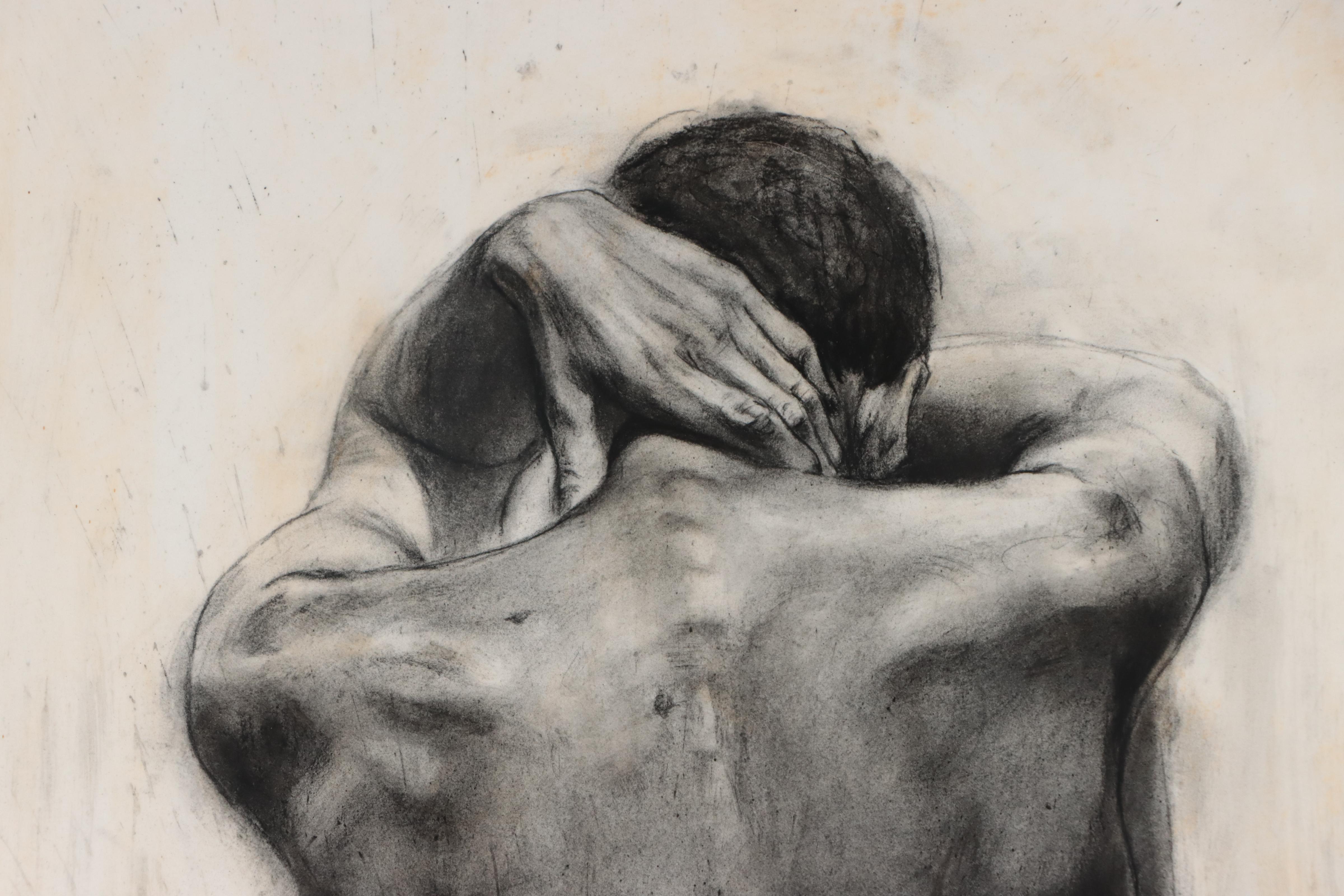 Mixed Media Charcoal Figure Drawing